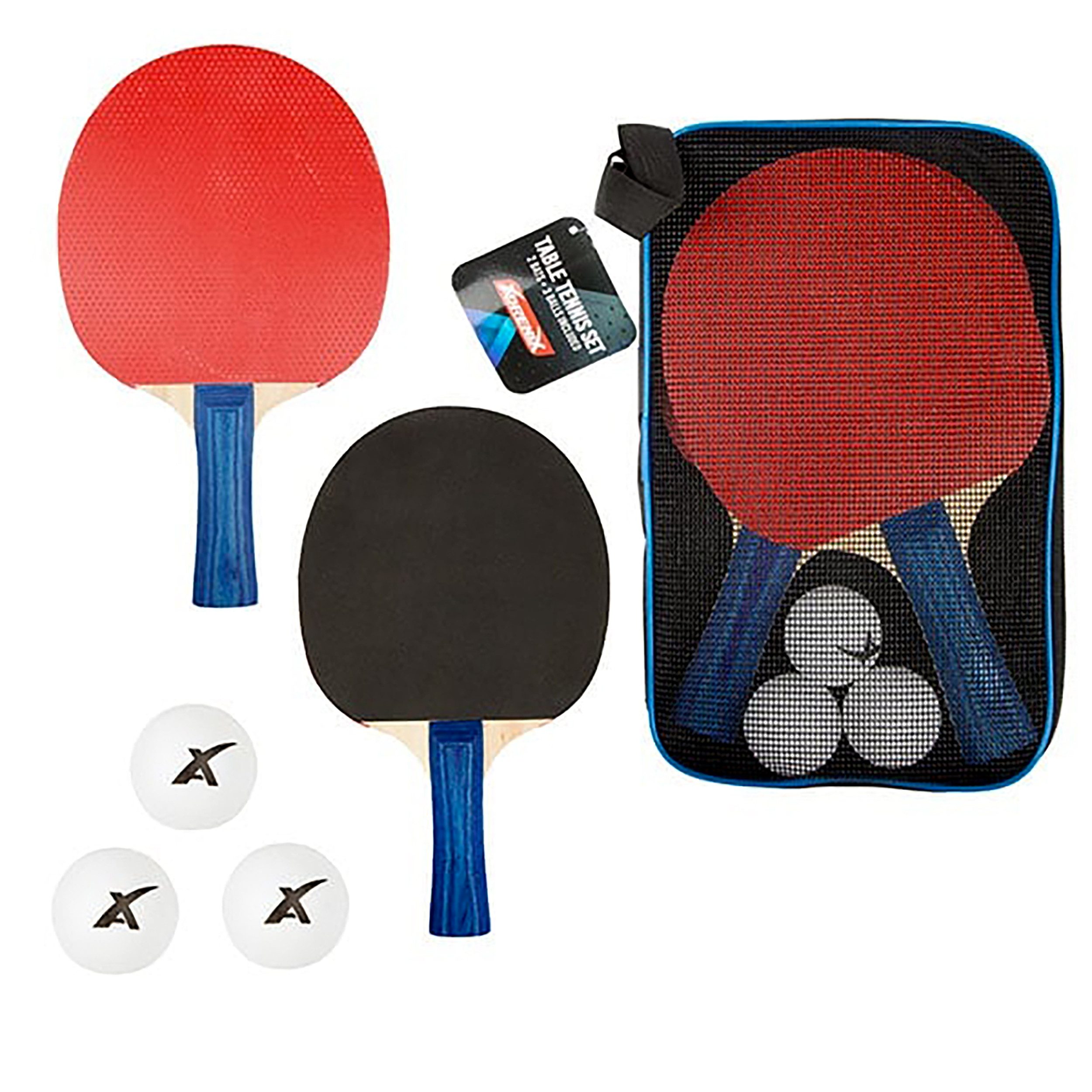 Tischtennisschläger TISCHTENNIS SET Tasche 2X Tischtennisschläger 3X Tischtennisbälle 42