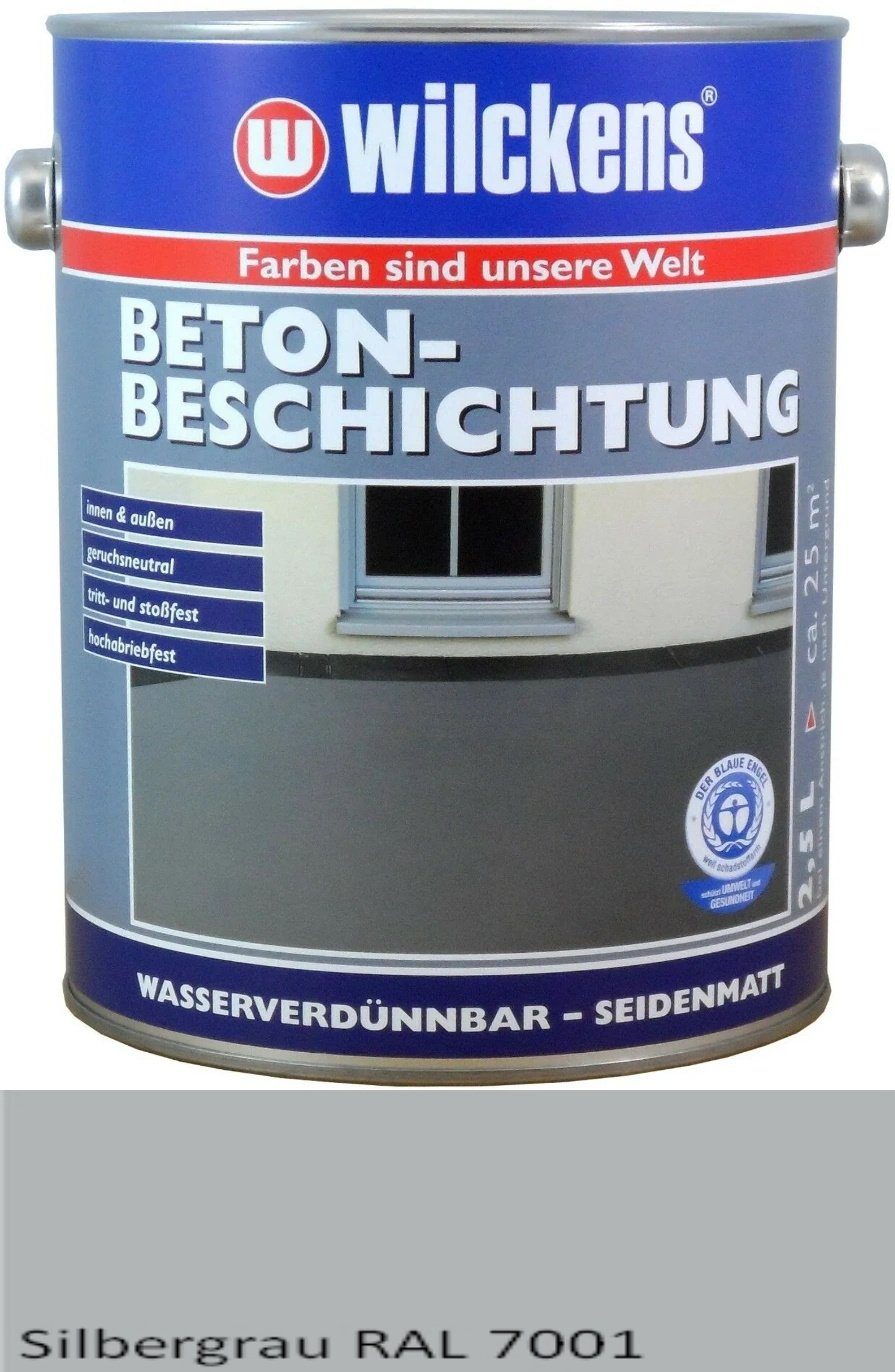 Wilckens Farben Bodenversiegelung 2,5 Liter Betonbeschichtung Silbergrau 7001