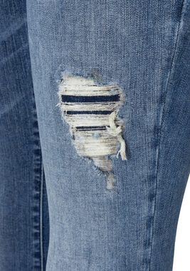 MAC 3/4-Jeans Dream Kick Saum modisch verkürzt und leicht ausgestellt