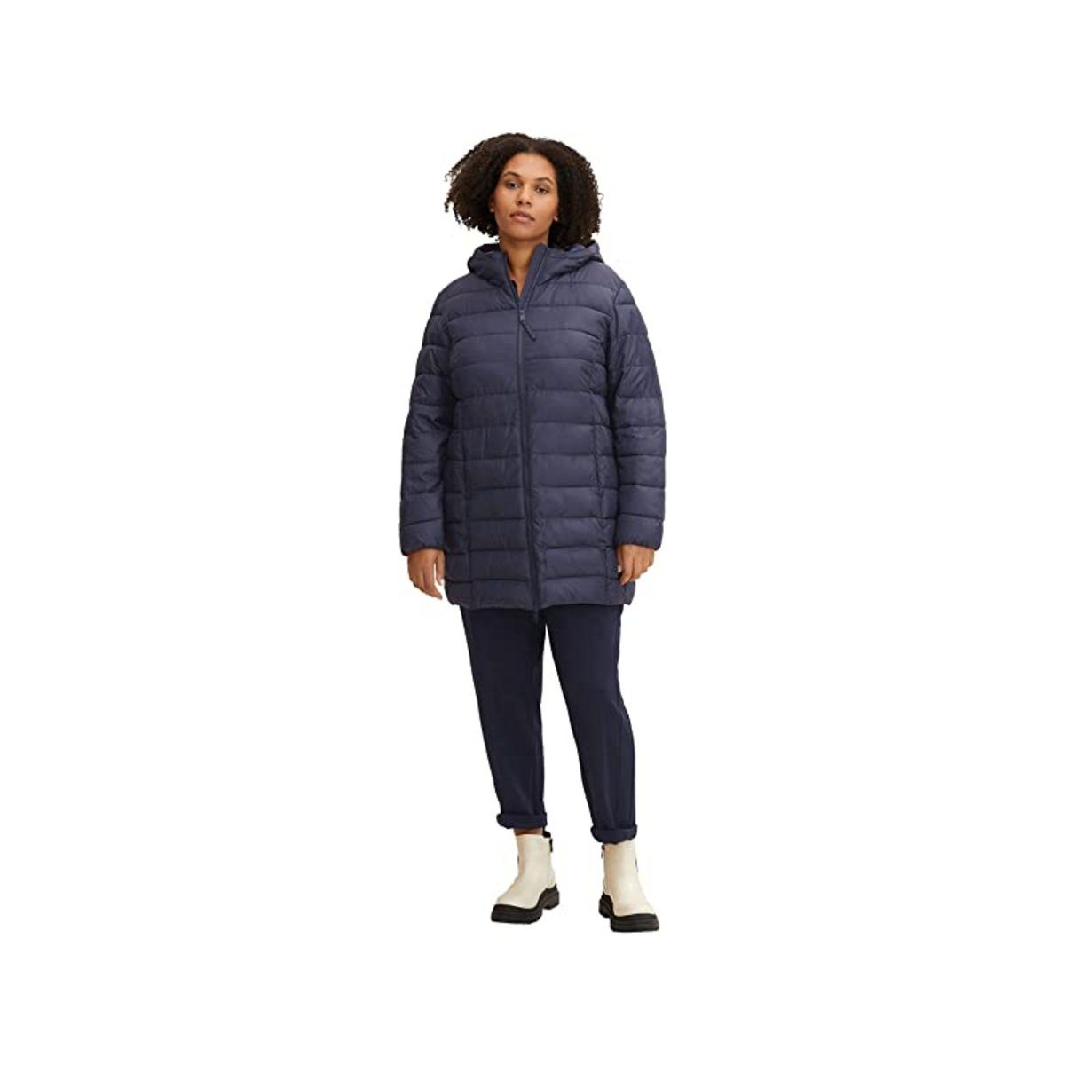 TOM TAILOR Wollmantel Mantel für Herren in marineblau (1-tlg)