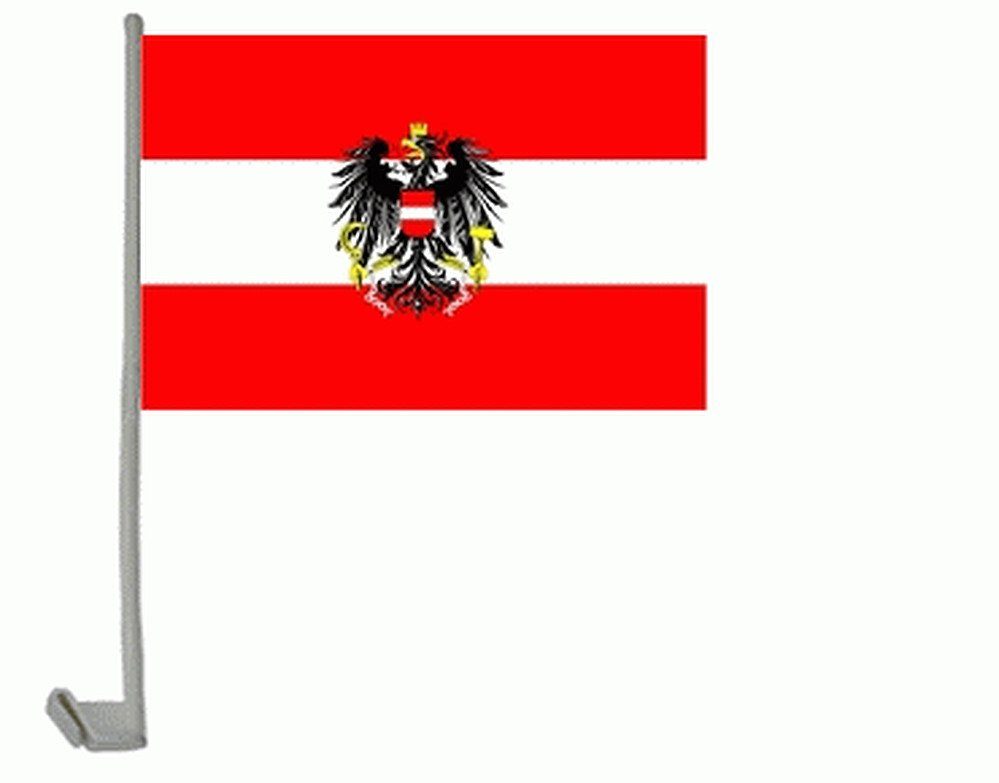 trends4cents Flagge Autoflagge 30 x 40 cm Auto Flagge Fahne Autofahne Fensterflagge (Österreich), Autofahne