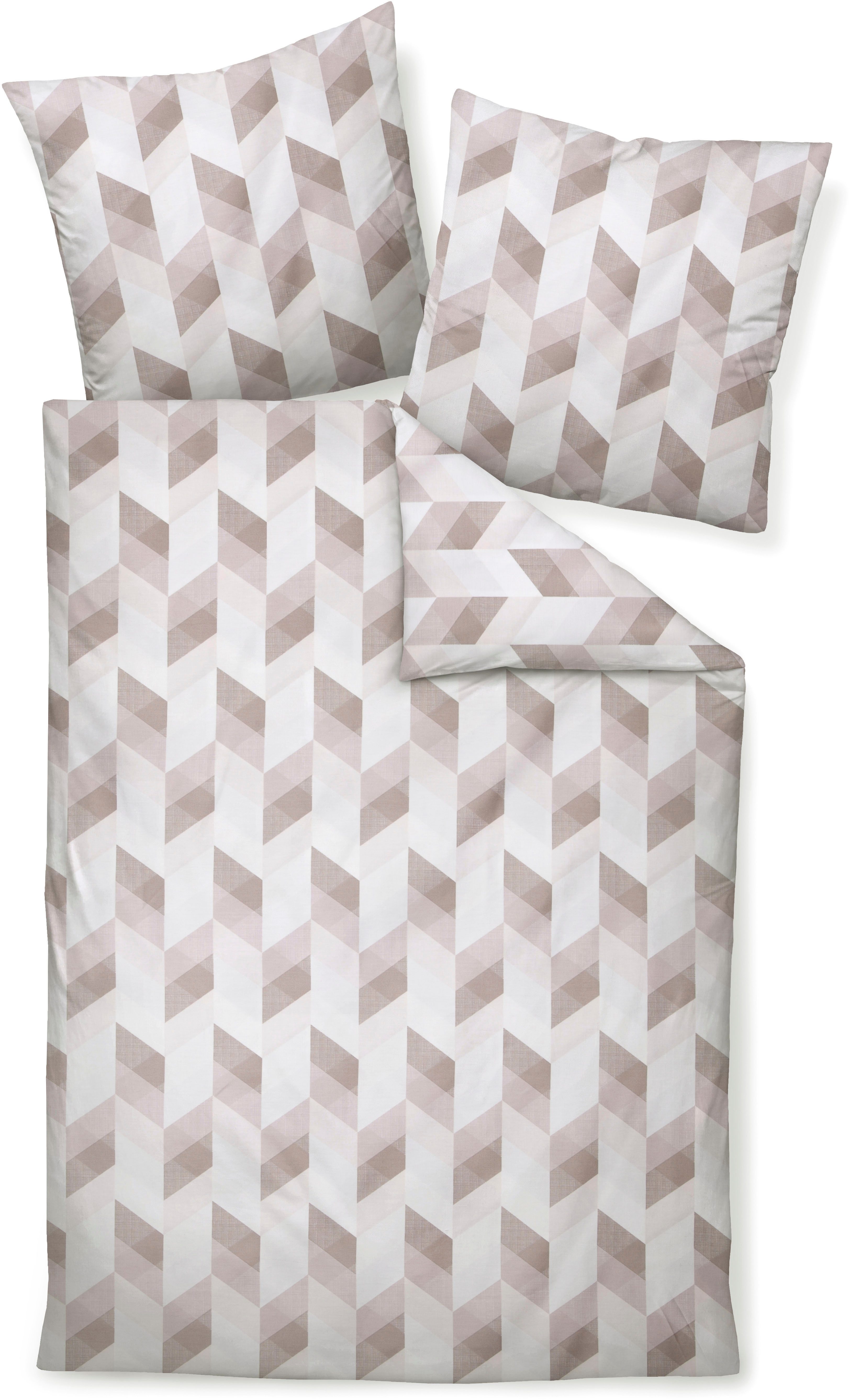 Janine Janine Mako-Satin Bettwäsche moments 98111 mauve Größe:  200x220 cm günstig online kaufen