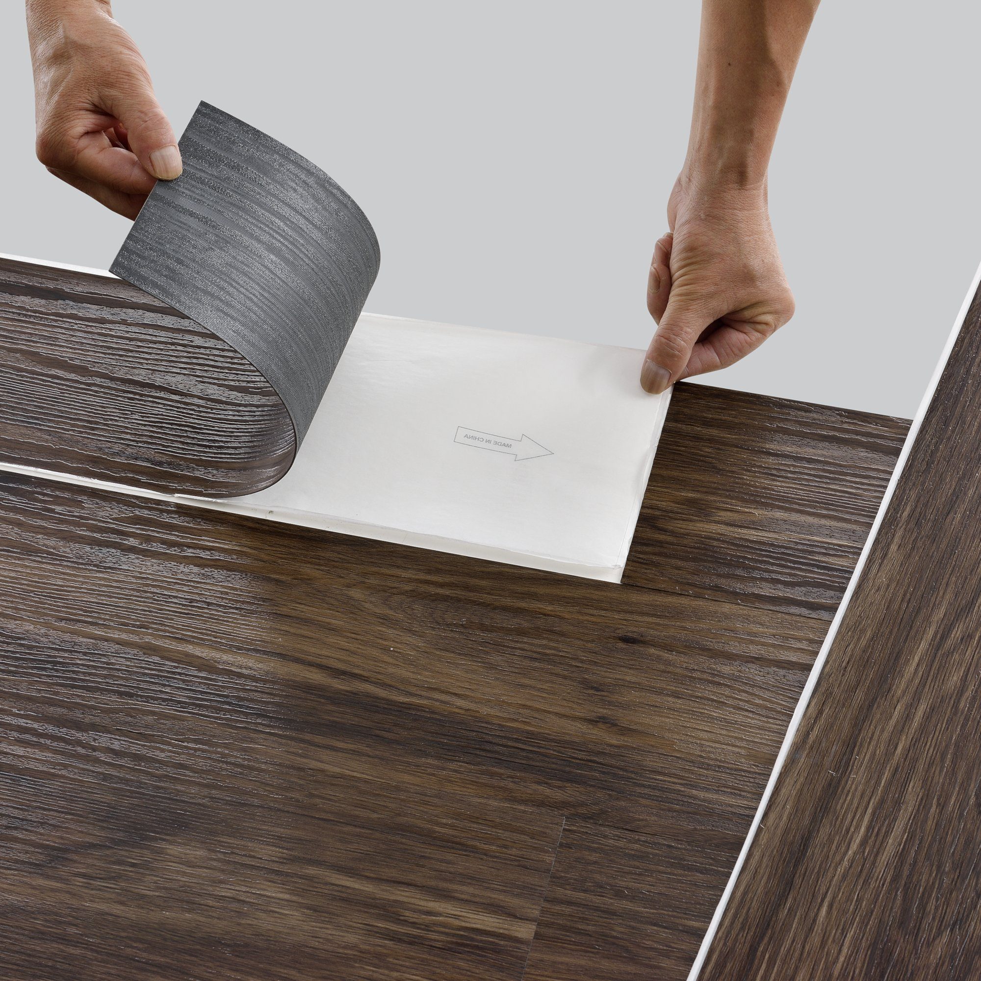 neu.holz Vinylboden, antibakteriell, »Vanola« Vinyl Laminat Selbstklebend  0,975 m² Smoked Oak