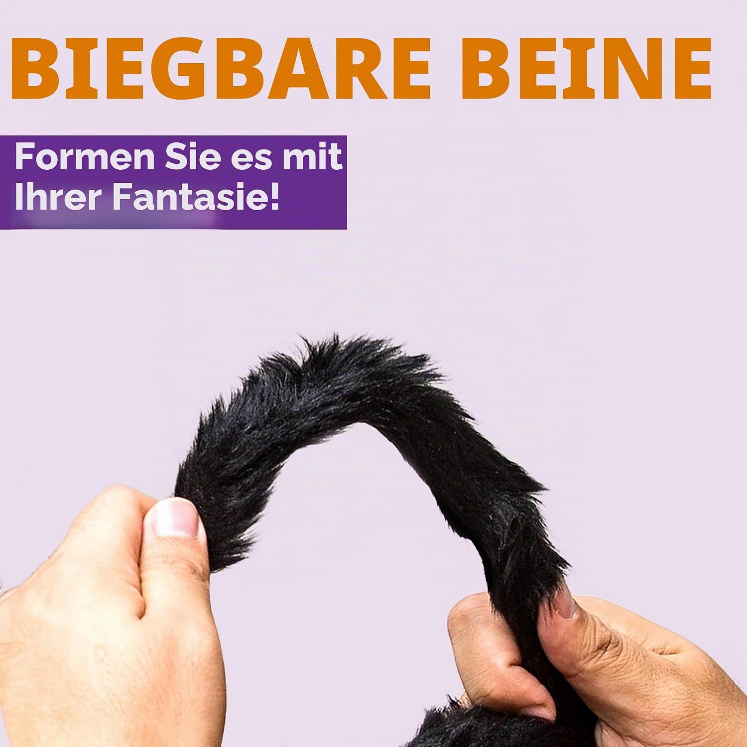 JOYIN Dekoobjekt JOYIN Halloween haarige Spinnen 160cm, 2 Stk., Halloween deko – Bild 5 von 5