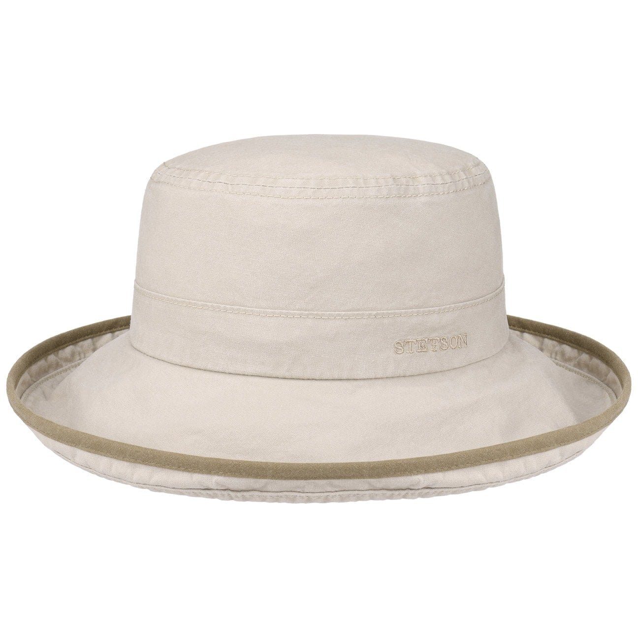 Stetson Sonnenhut (1-St) Baumwollhut mit Einfass beige