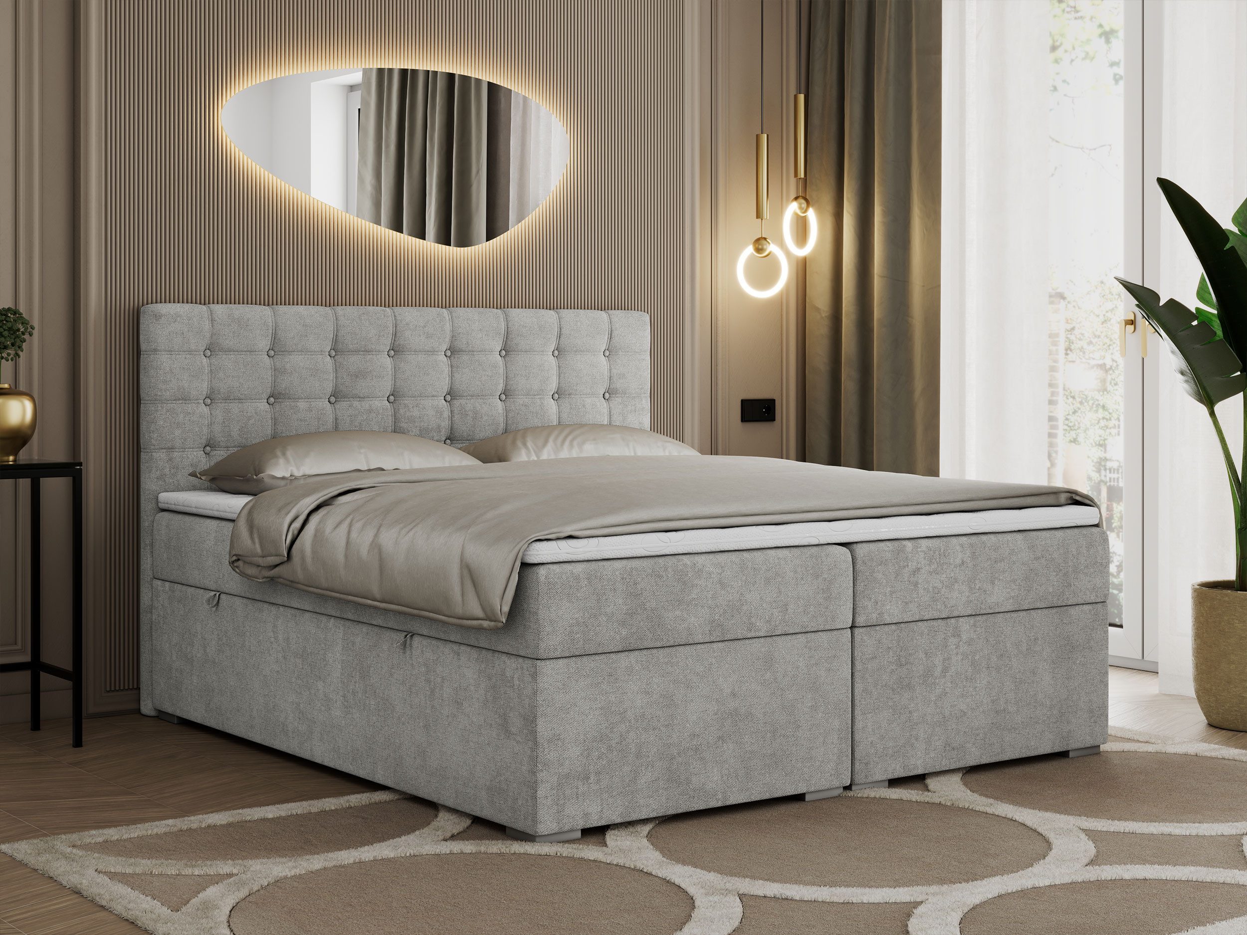 MKS MÖBEL Boxspringbett SUSAN (Set, Packung, günstig online kaufen