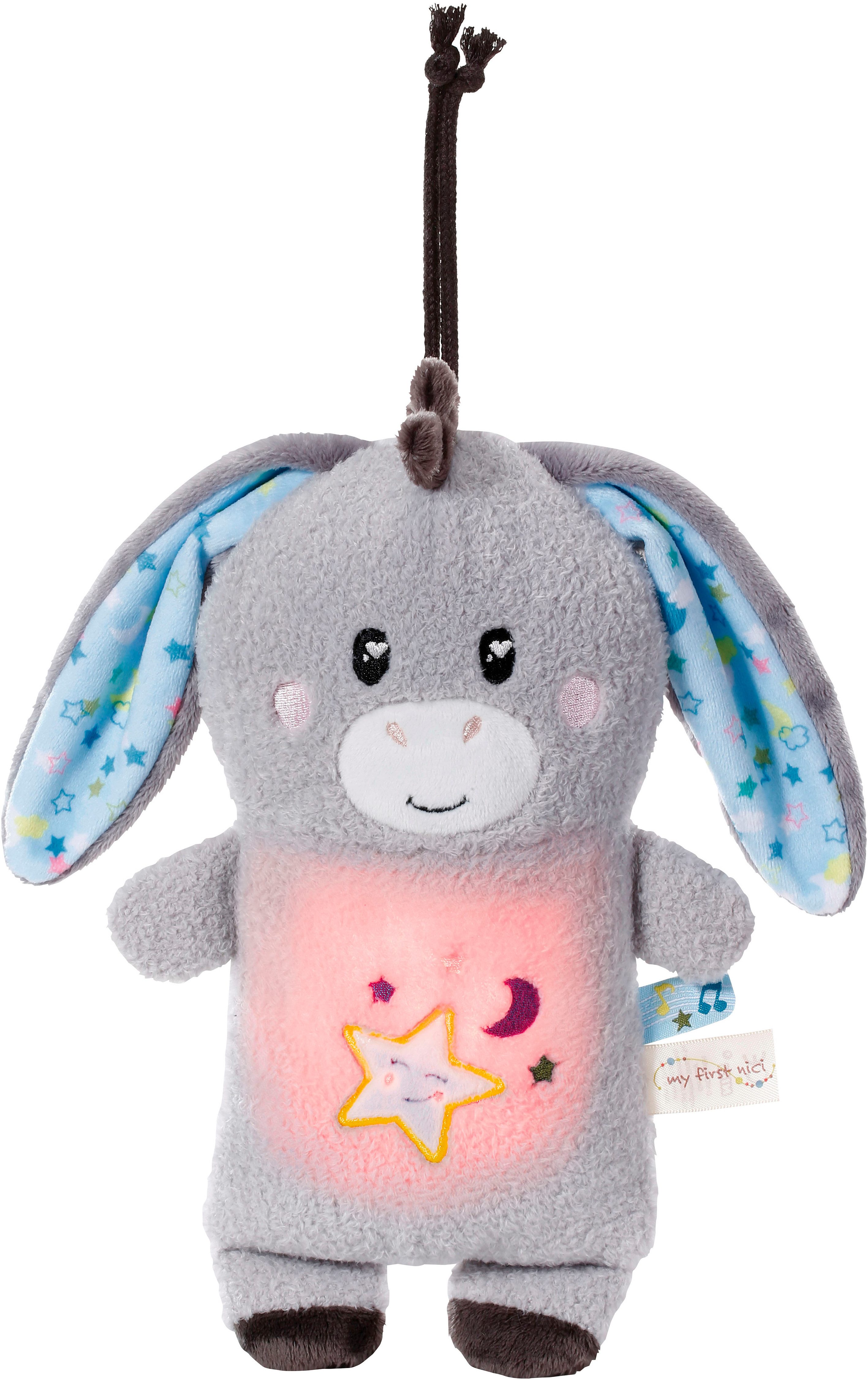 Nici Kuscheltier My First NICI, Esel Littledoo 25 cm, Baby Einschlafhilfe; mit Licht und Sound