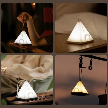 Welikera Nachtlicht Campingzeltförmiges Nachtlicht, sechs Dimmstufen, lange Akkulaufzeit