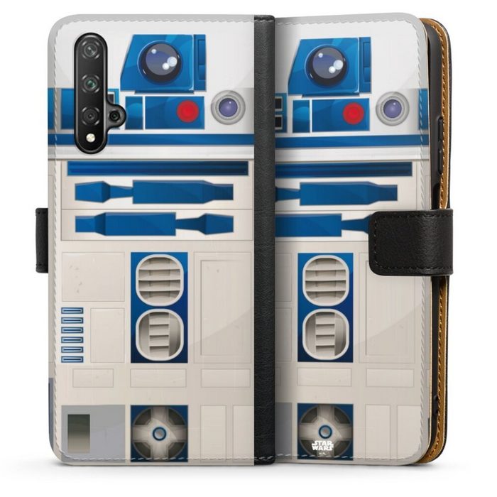 DeinDesign Handyhülle Star Wars R2D2 Fanartikel R2D2 Closeup - Star Wars Huawei Nova 5T Hülle Handy Flip Case Wallet Cover Handytasche Leder