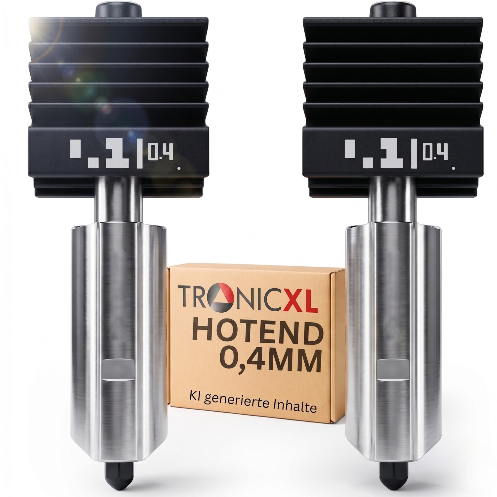 TronicXL 3D-Drucker 2 P2S H2S H2D Hotend passend für Bambu Lab 0,4mm Nozzle 1,75mm Hot End, Für ASA PETG-HF PLA Basic 3D Drucker Druckkopf Zubehör