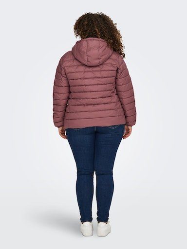 HOOD Kapuze rose JACKET NOOS mit CARTAHOE ONLY Steppjacke CARMAKOMA OTW brown