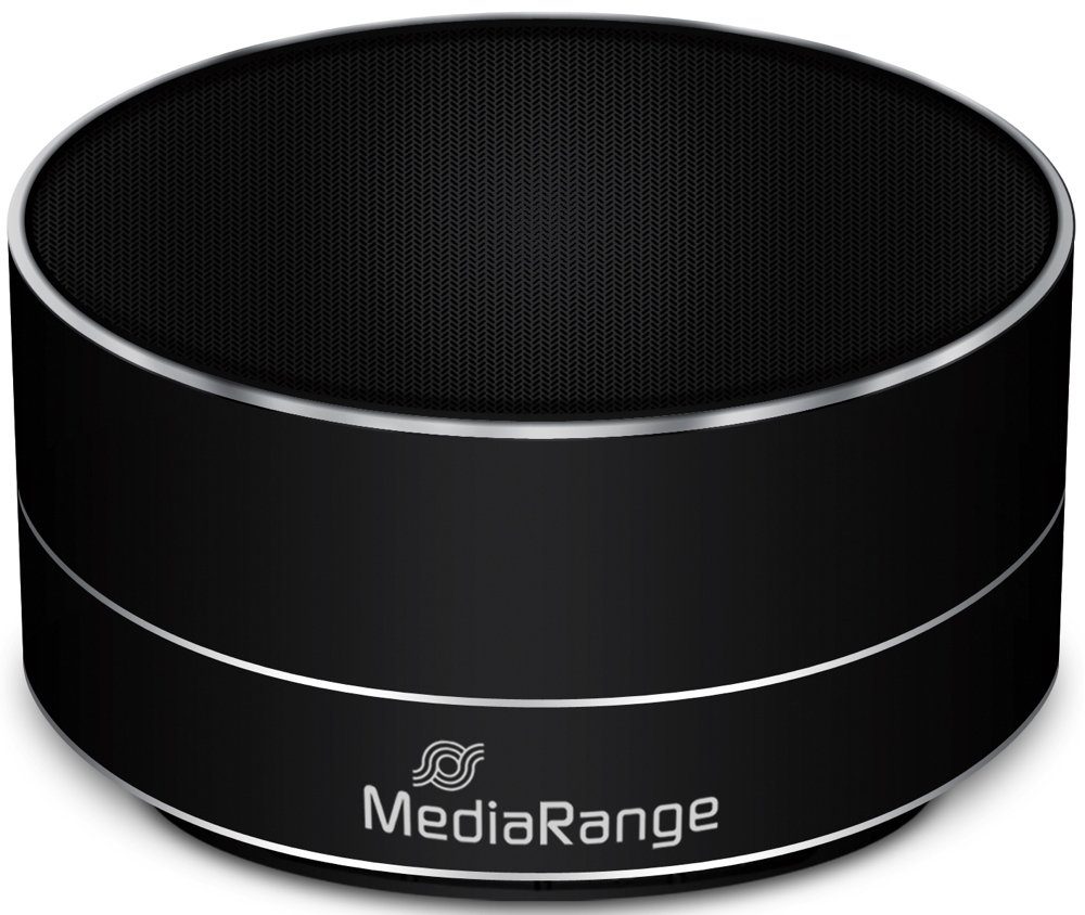 schwarz Compact Portable-Lautsprecher Mediarange Mediarange portabler Bluetooth Lautsprecher
