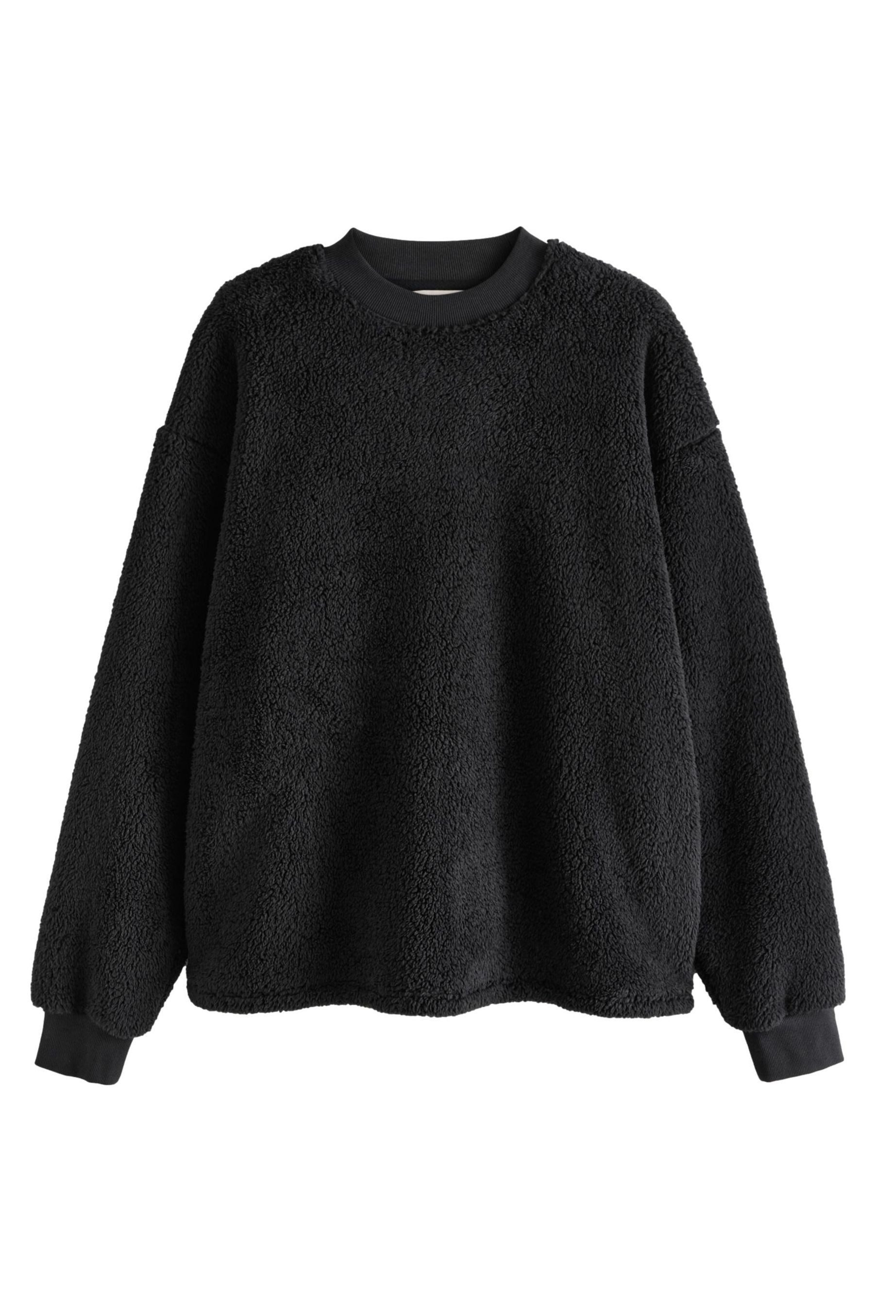 Fleecepullover Fleece-Sweatshirt mit Teddyfell