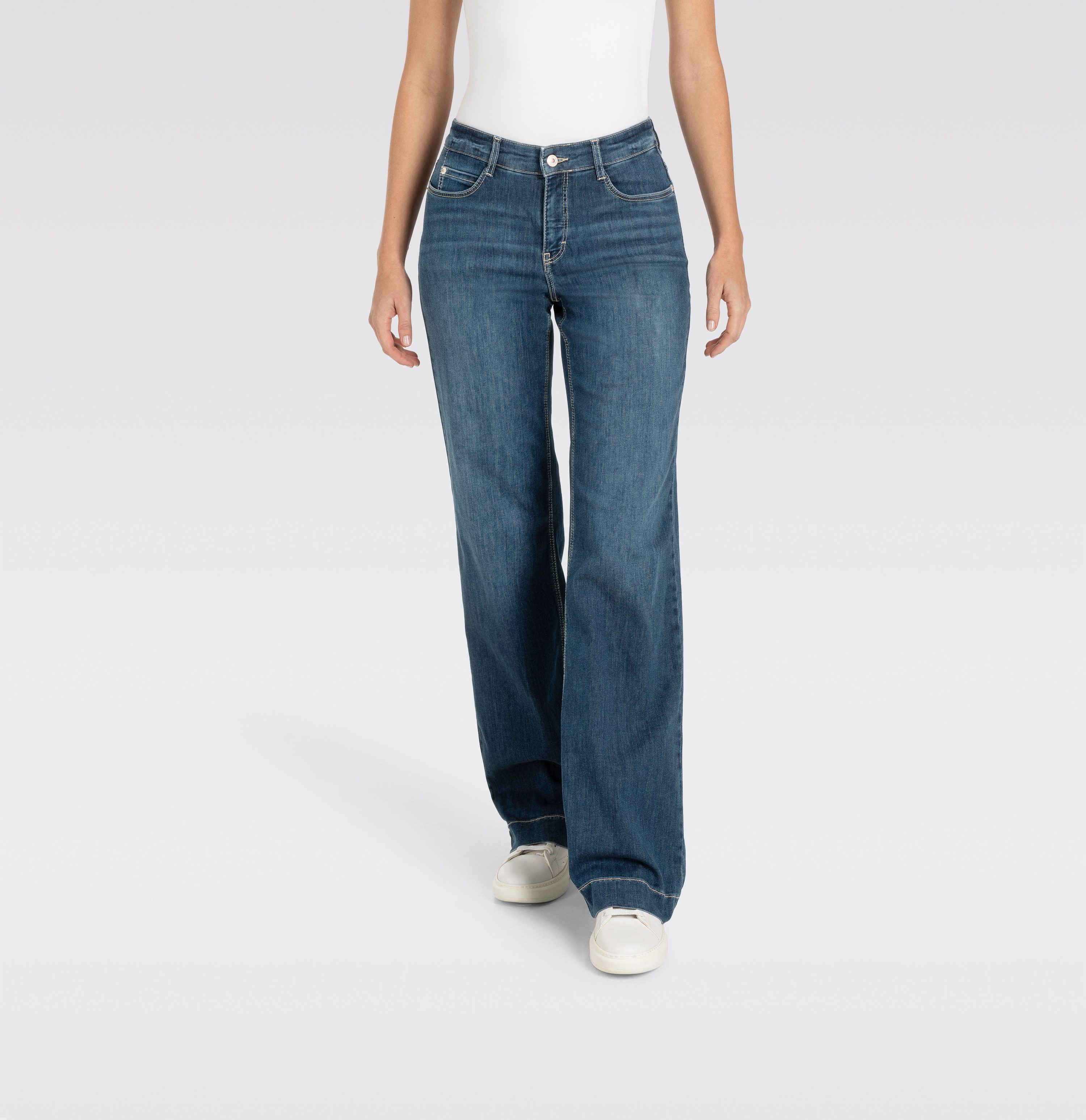MAC Weite Jeans DREAM WIDE mit weitem Bein-Stretch günstig online kaufen