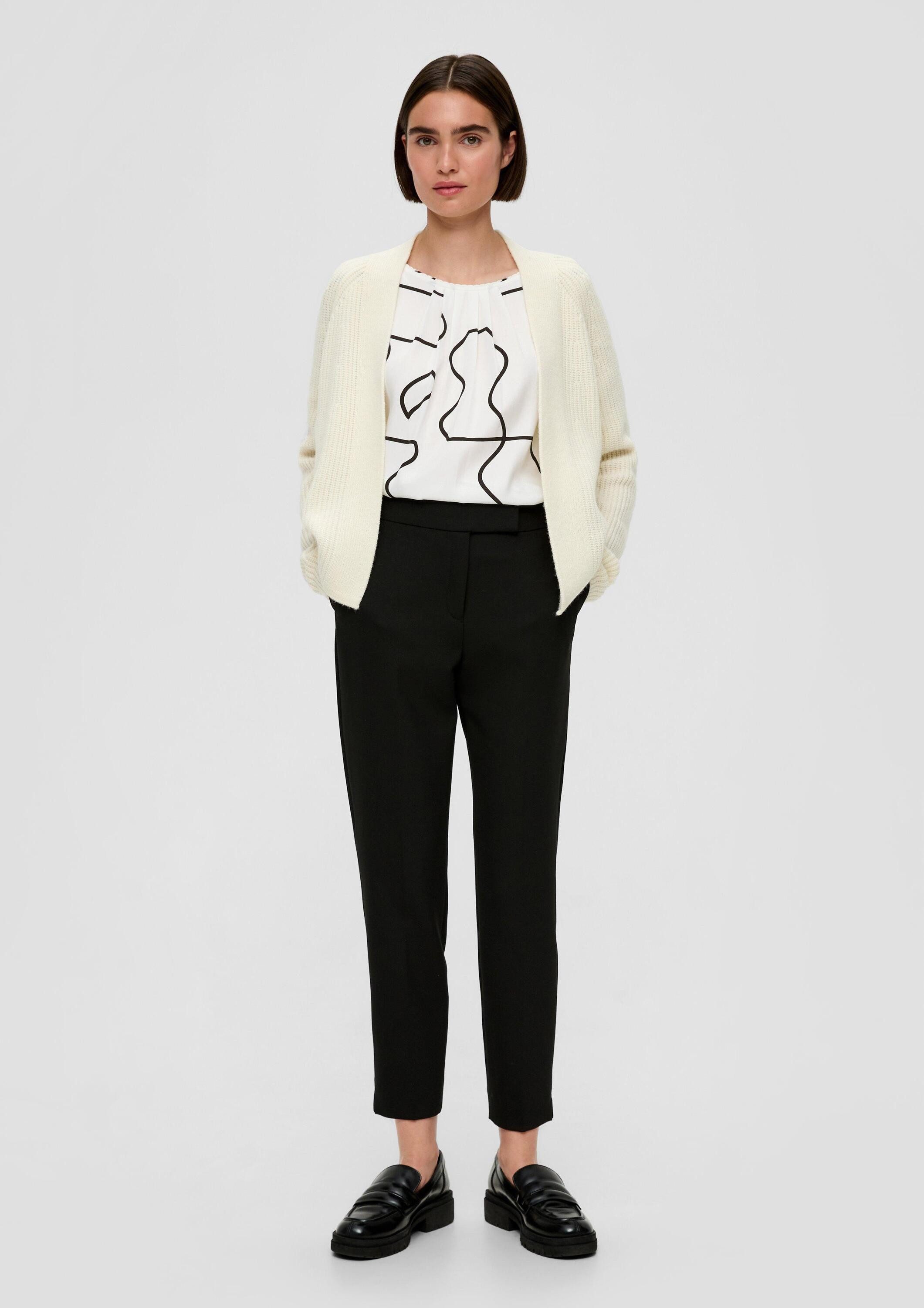 s.Oliver Kurzarmbluse Bluse Bluse aus Viskose
