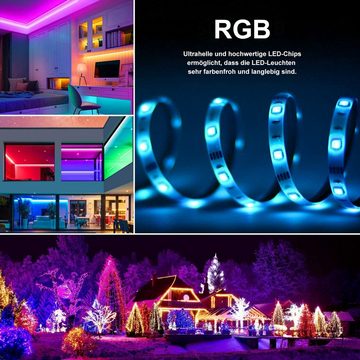 Oneid LED-Streifen »LED Strip Light Music Sync 2M, LED-Lichtstreifen mit Fernbedienung«