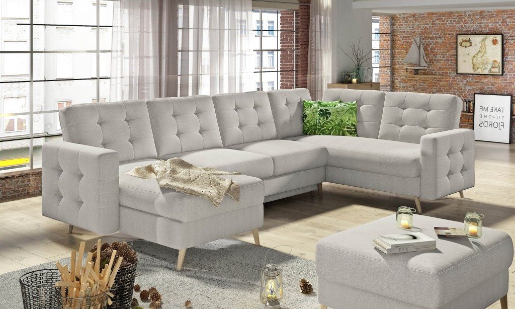 Xlmoebel Wohnlandschaft U-Form Ecksofa Garnitur Modernes Design aus Textilstoff, 3 Teile, Made in Europa