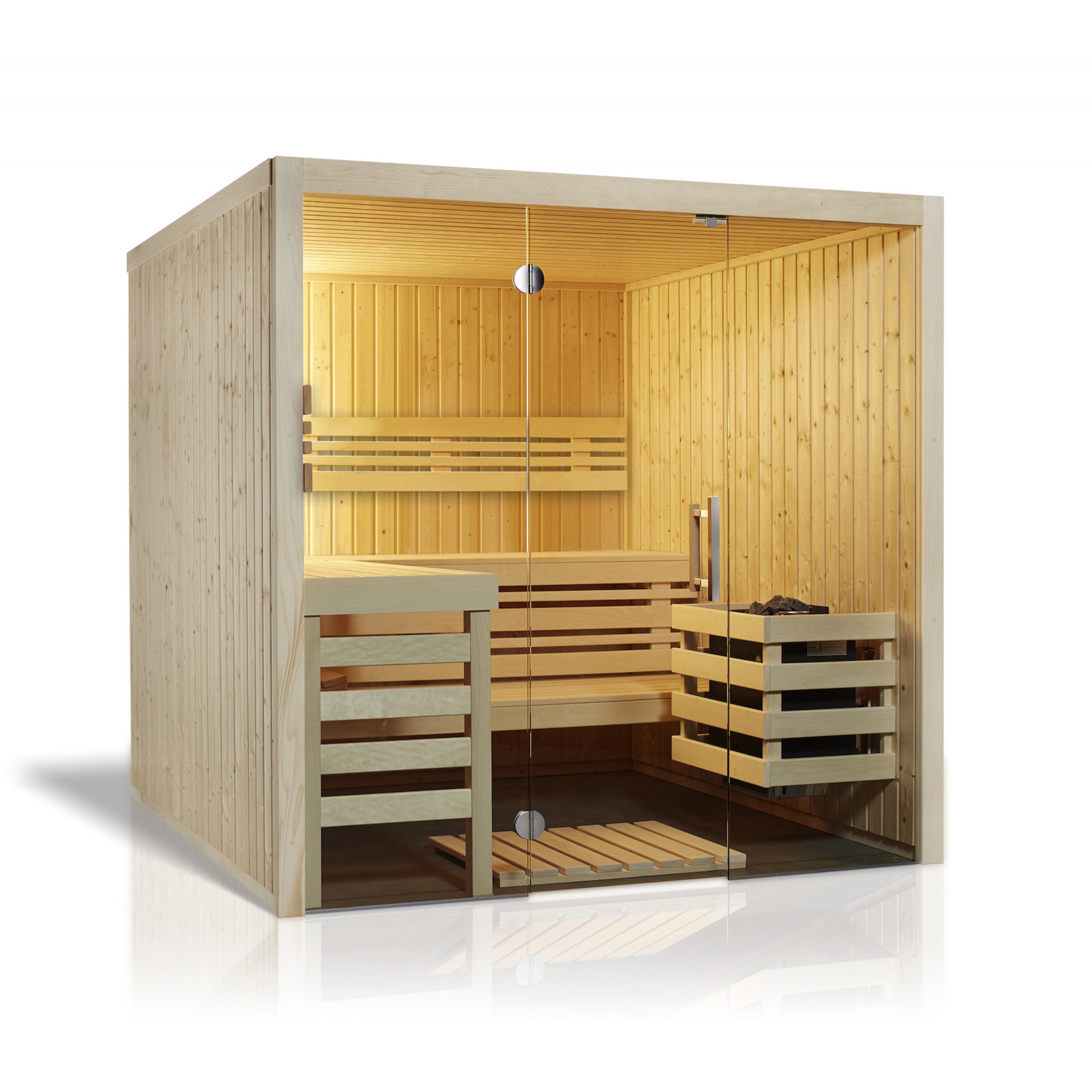 Infraworld Sauna Infraworld Panorama 210 Saunakabine Elementsauna aus Fichte