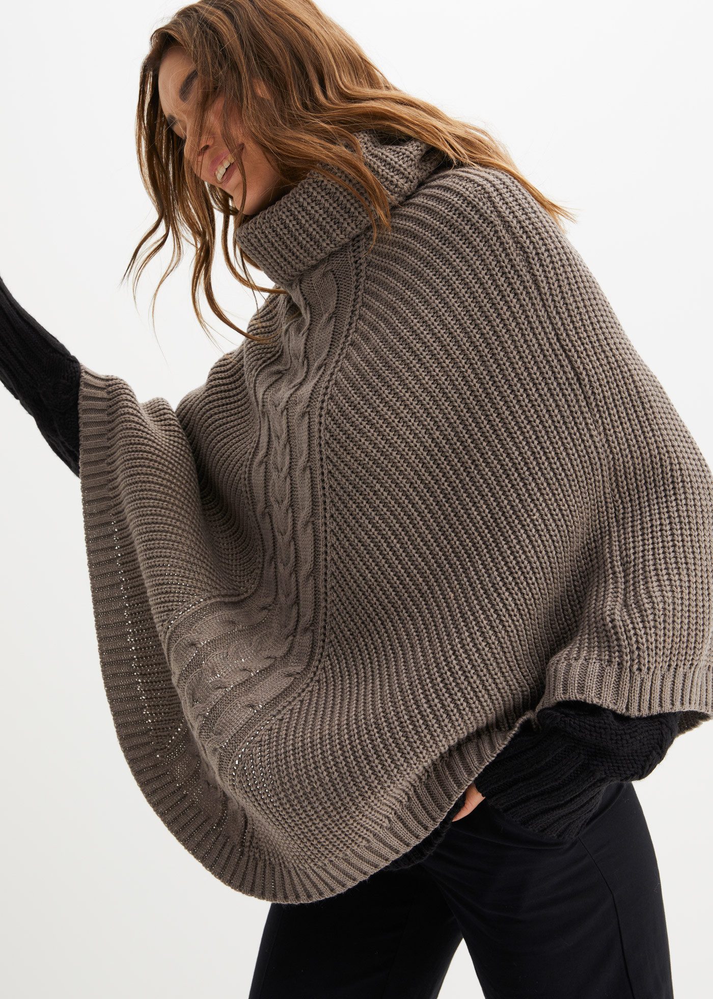 bonprix Strickponcho günstig online kaufen