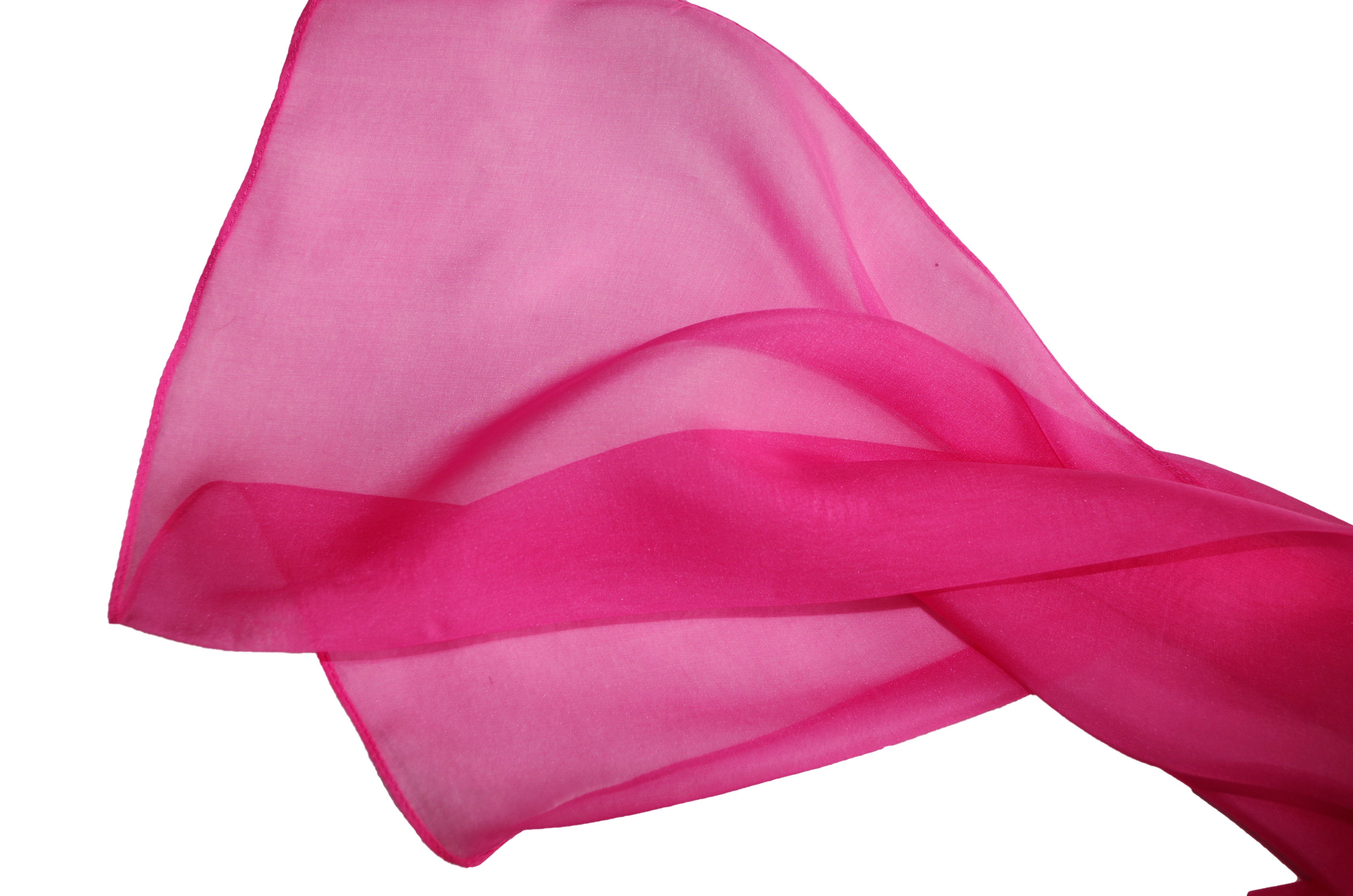 Posh Gear Seidenschal Seiden Schal rosa 100% Scialle, Seide Chiffon aus