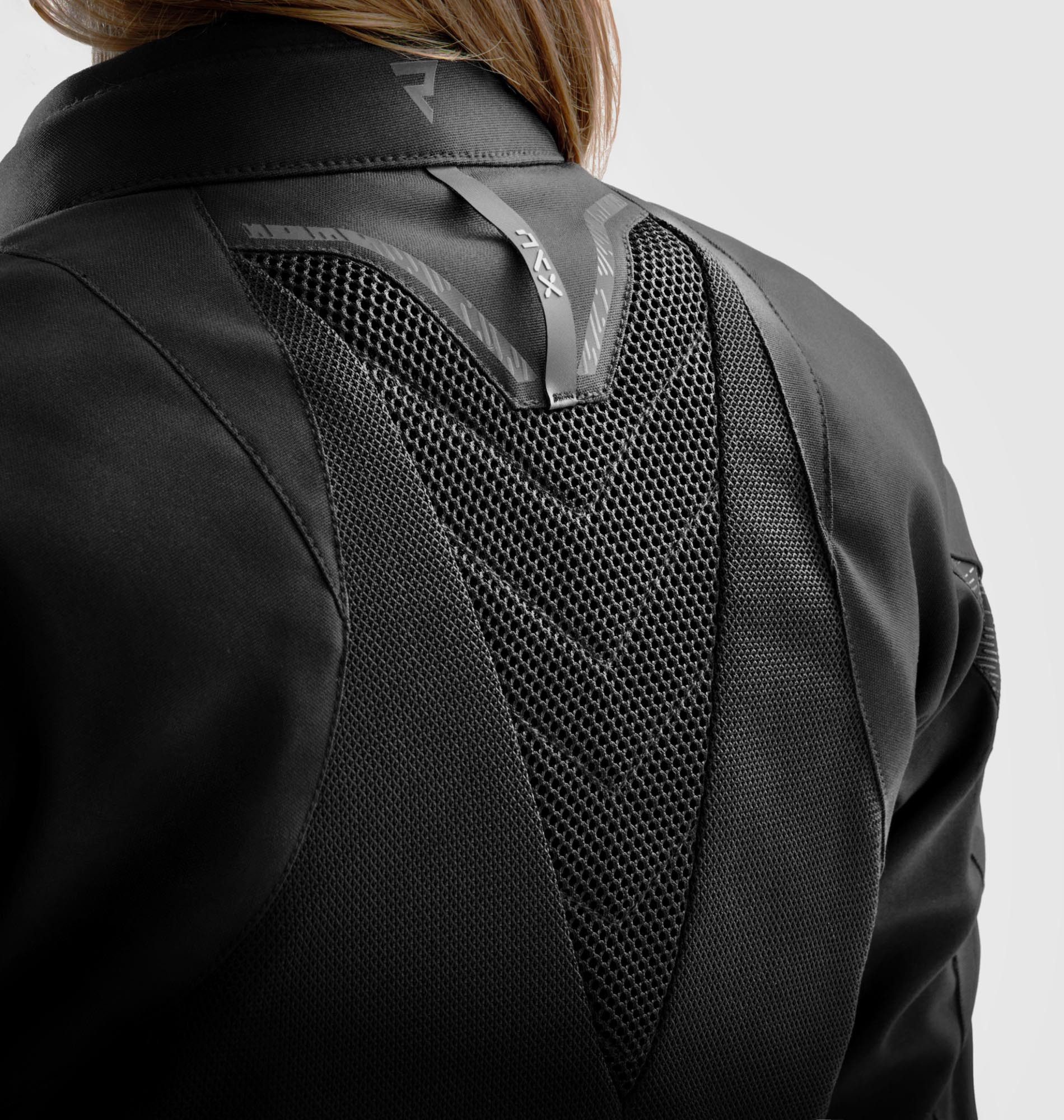 Rebelhorn Motorradjacke Jax wasserdichte Damen Motorrad Textiljacke Rückenprotektor enthalten,Verbindungsreißverschluss,Ellenbogenpro – Bild 4 von 5