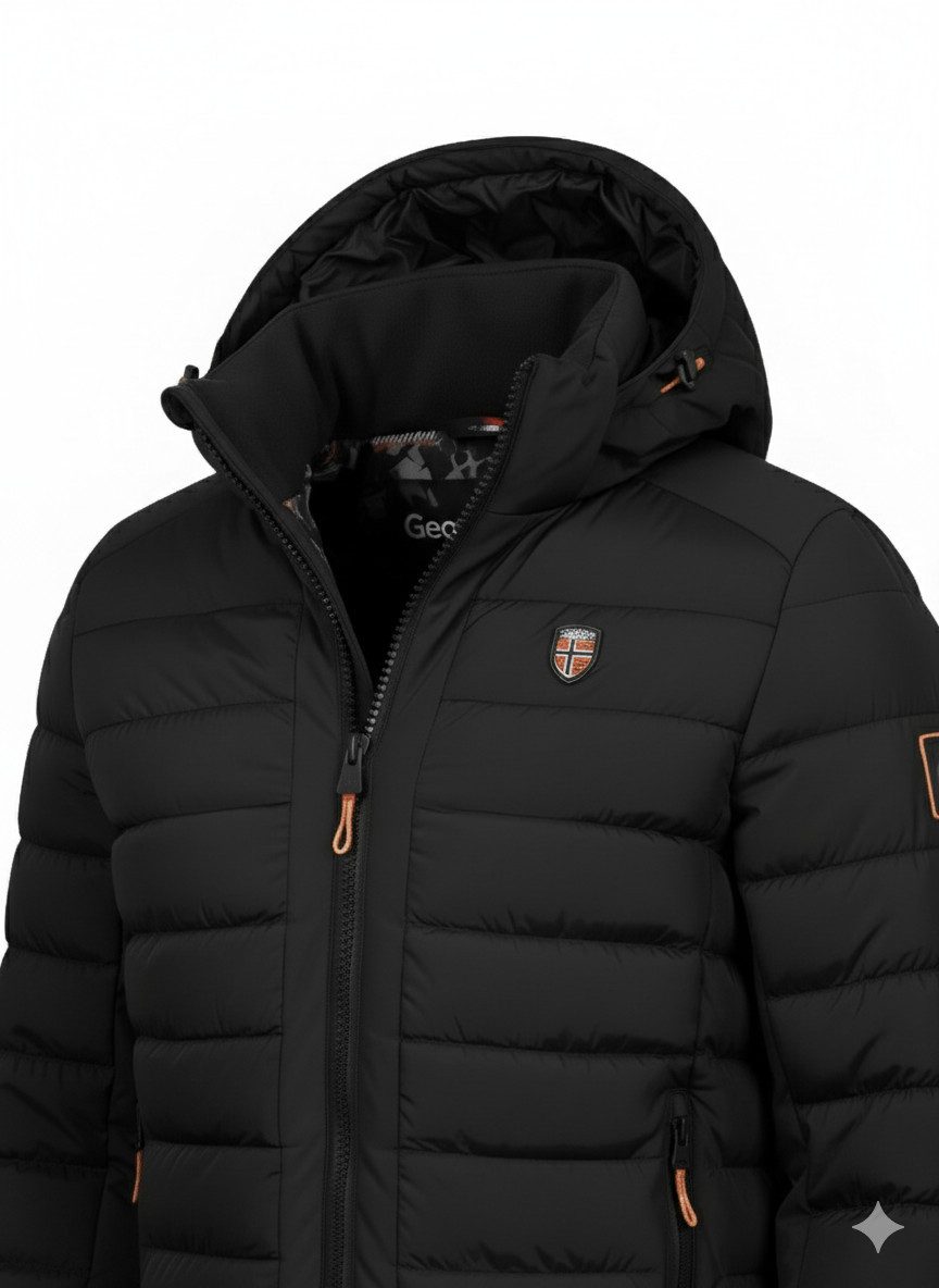 Geographical Norway Winterjacke Steppjacke Kapuze Parka Outdoor Kapuzenjacke (Warm Jacket Steppjacke, 1-St., Winterjacke Outdoor, Kapuzen Jacke) Steppjacke