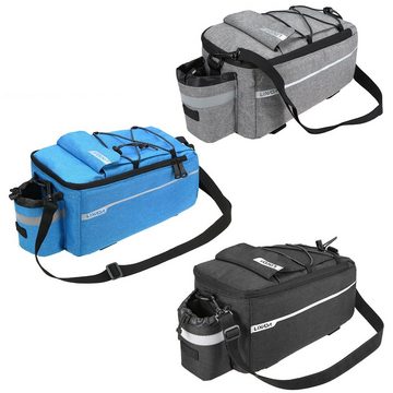 Lixada Fahrradtasche Fahrrad Gepäckträgertasche isolierte Fahrradträgertasche (29 * 16 * 17 cm, Die offene Rückentasche), Reflektierende,Multifunktionale,Verstellbare,Wasserdicht