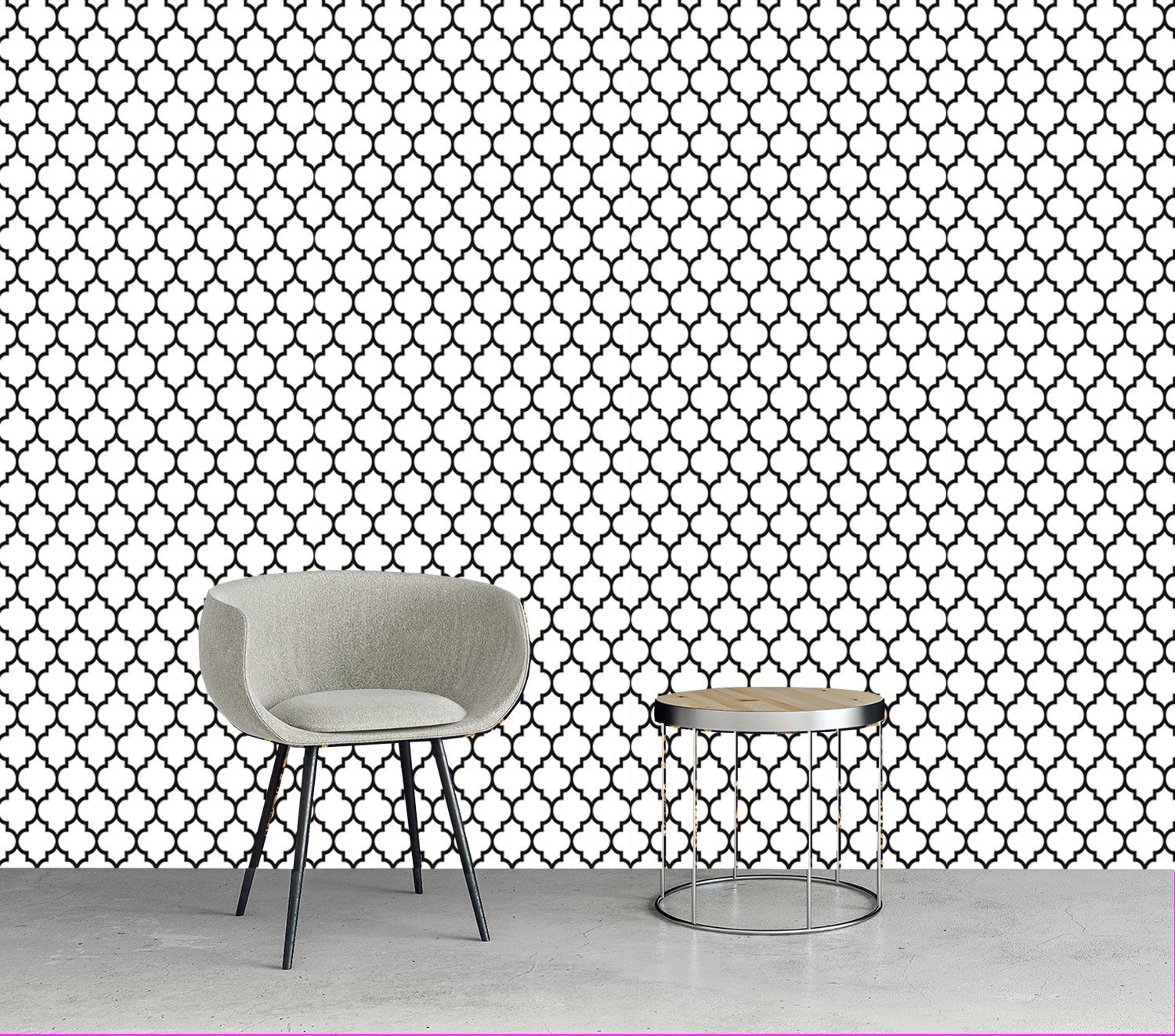 queence Vinyltapete Plamp, glatt, 3D-Optik, Motiv, bedruckt, clean, 90x250cm, selbstklebend, kinderleichte Anbringung, Sticker