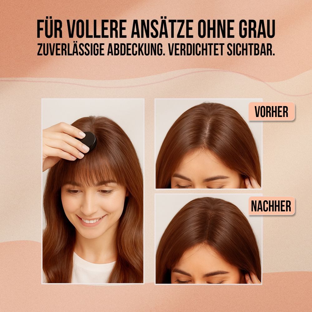 Volairo Volumenpuder Ansatzpuder – Deckt zuverlässig und wirkt natürlich, für Männer & Frauen, für Ansatz & Haarlinie & für dünner werdendes Haar, große Farbauswahl