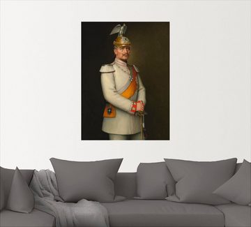 Artland Wandbild Bildnis Kaiser Wilhelm II., Menschen (1 St), als Leinwandbild, Wandaufkleber in verschied. Größen