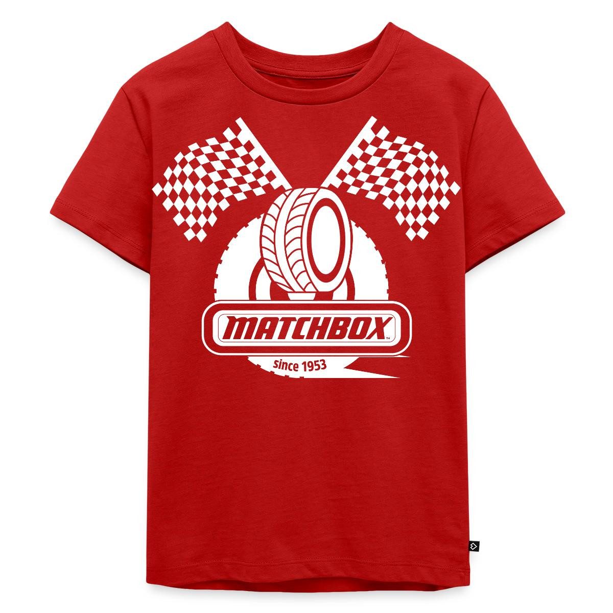 T-Shirt Matchbox™ 1953 Mit Zielflaggen Rennen Kinder Premium T-Shirt