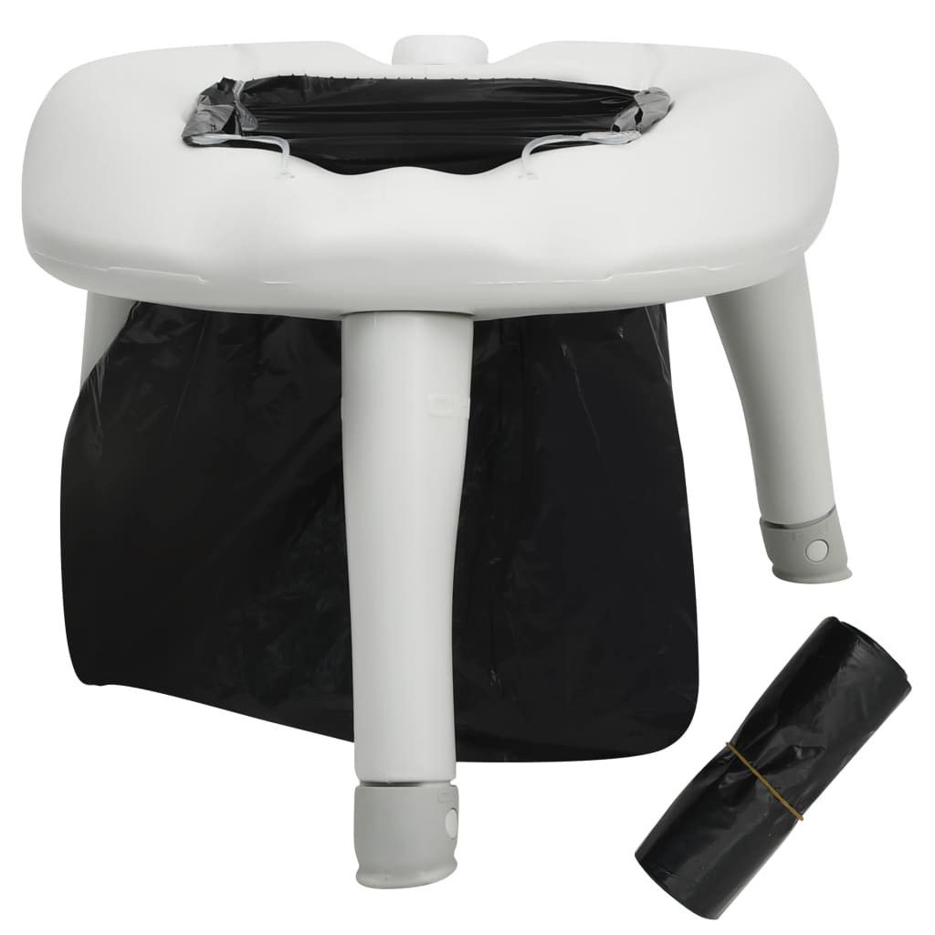 vidaXL Solardusche Campingtoilette mit Beuteln 200 kg