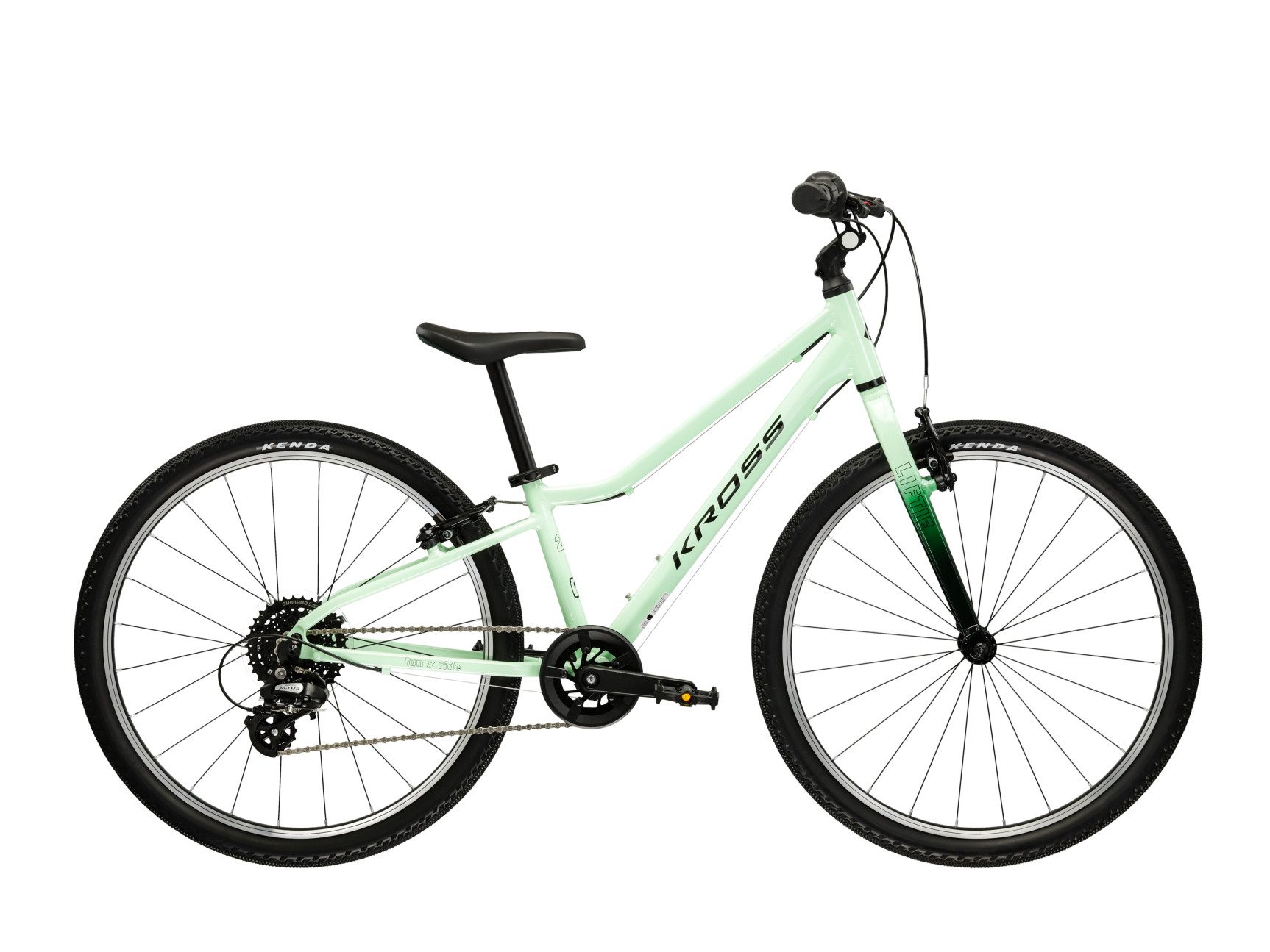 Kross Kinderfahrrad KROSS Kinderrad 24" Lightweight Liftie 8 Gänge lila 2026, 8 Gang Shimano ALTUS RD-M310 Schaltwerk, Kettenschaltung