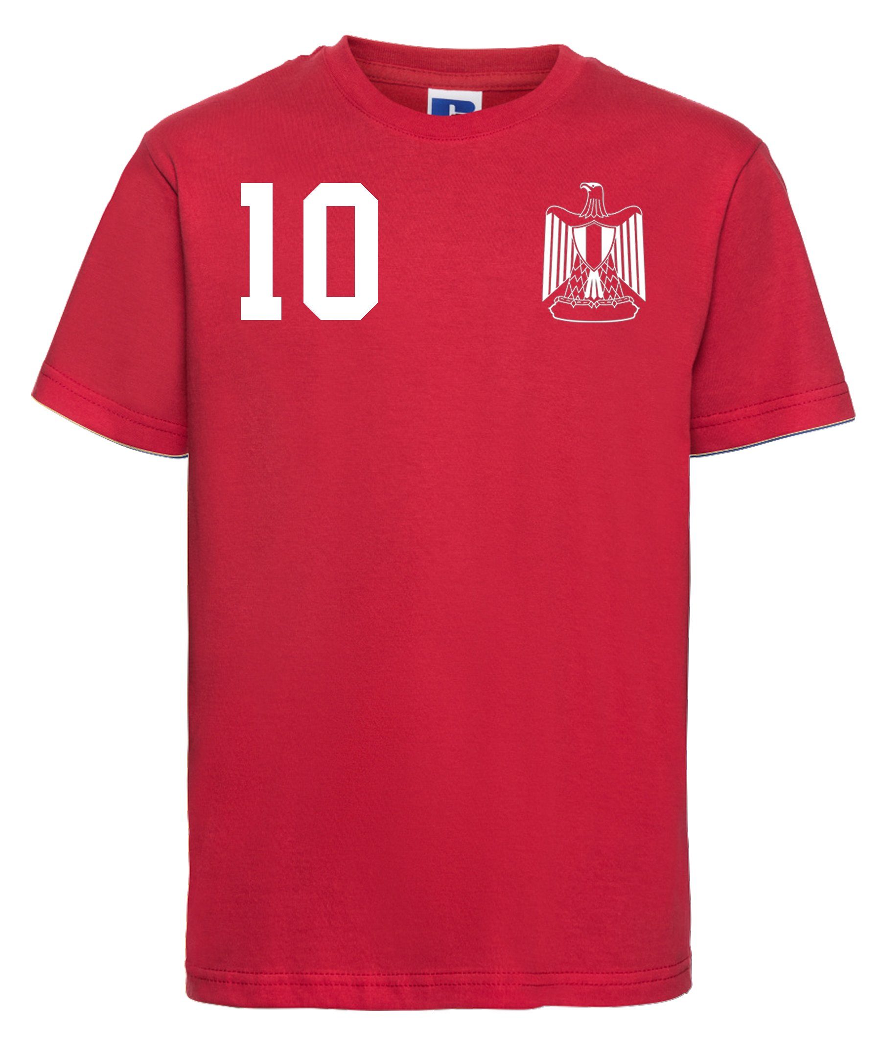 im Designz Kinder T-Shirt Motiv Fußball Youth Trikot mit T-Shirt Ägypten Look trendigem