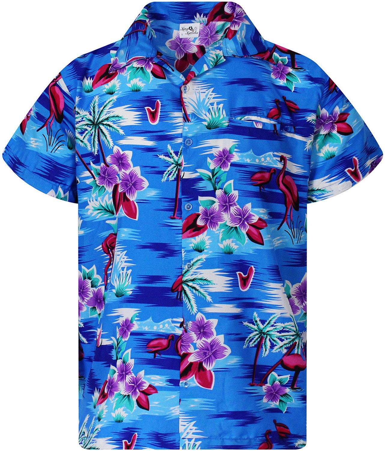 King Kameha Hawaiihemd Flamingos Funky Hawaii-Hemd günstig online kaufen
