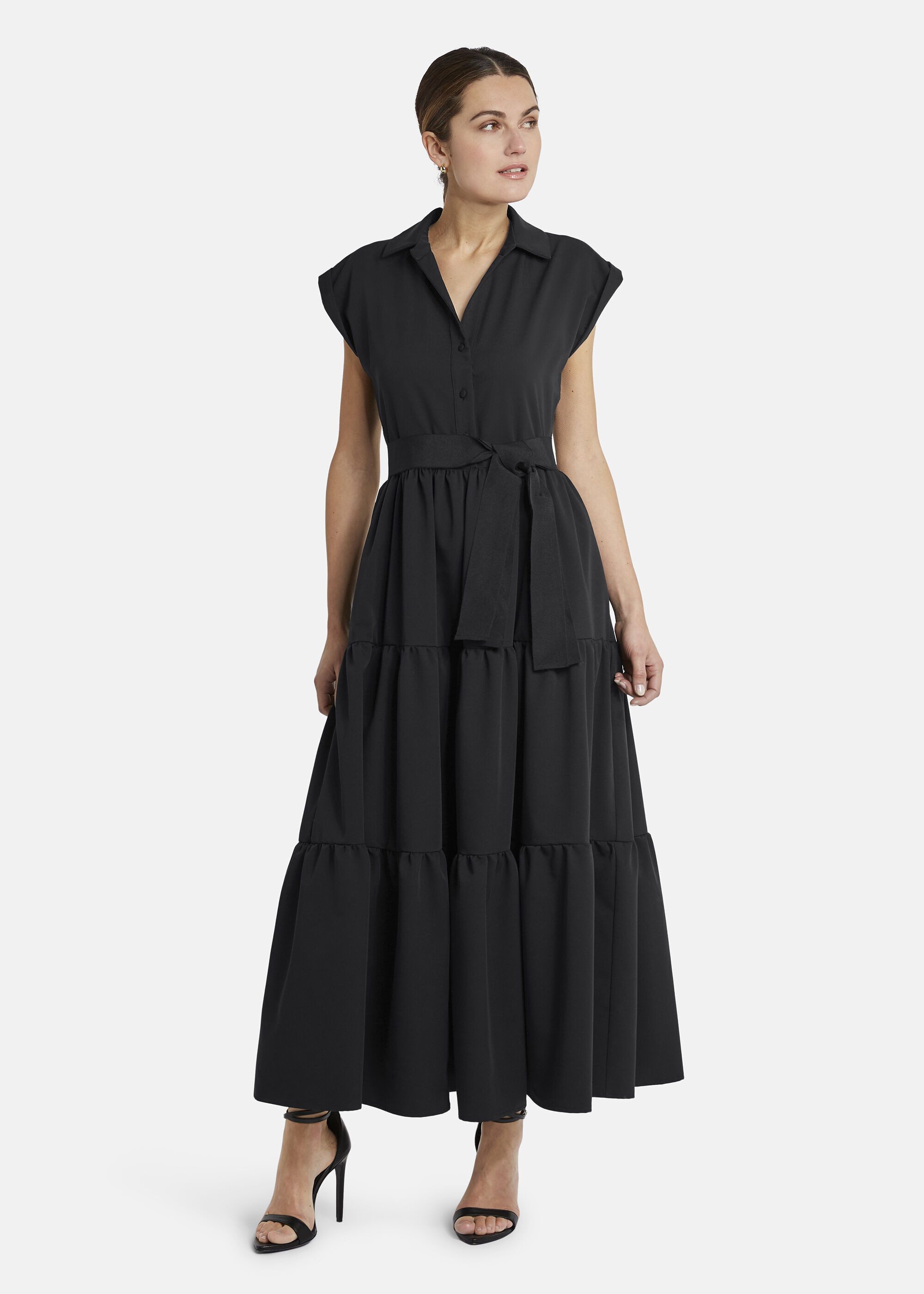 Nicowa Blusenkleid VONIWI mit Ripsband-Gürtel