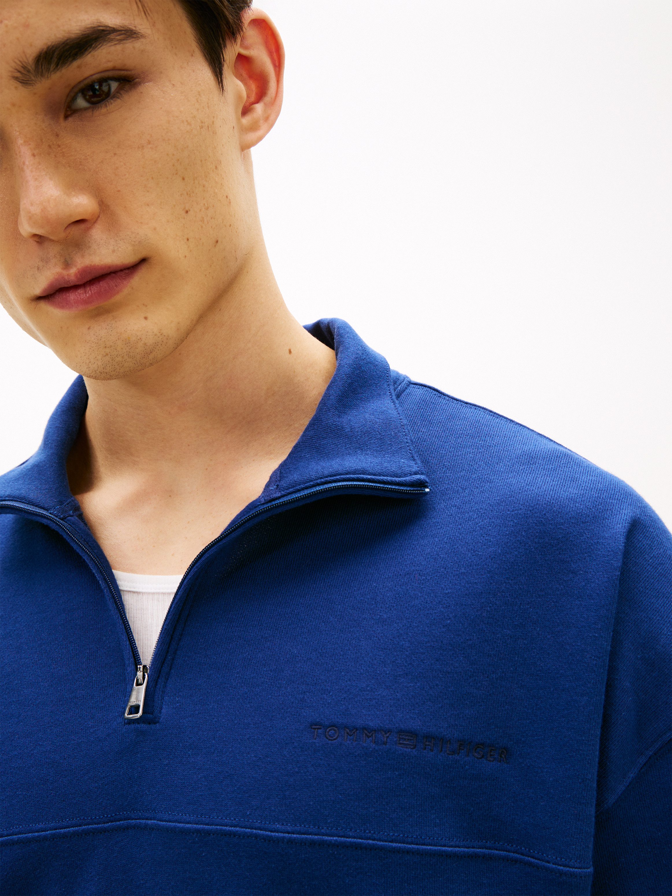Tommy Hilfiger Underwear Sweatshirt mit Troyerkragen und Reißverschluss