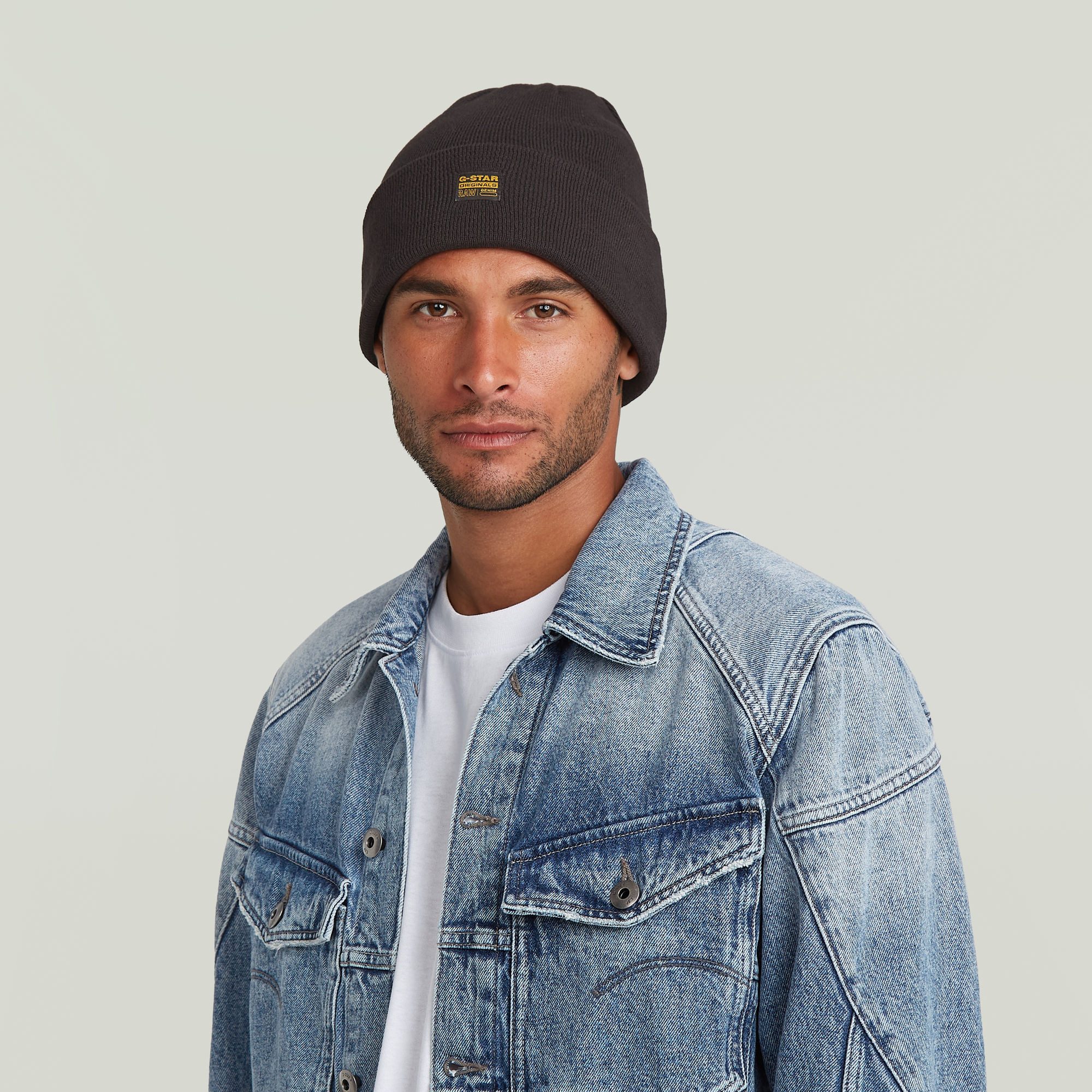 G-STAR Beanie Effo Long Beanie mit Aufnäher vorn günstig online kaufen