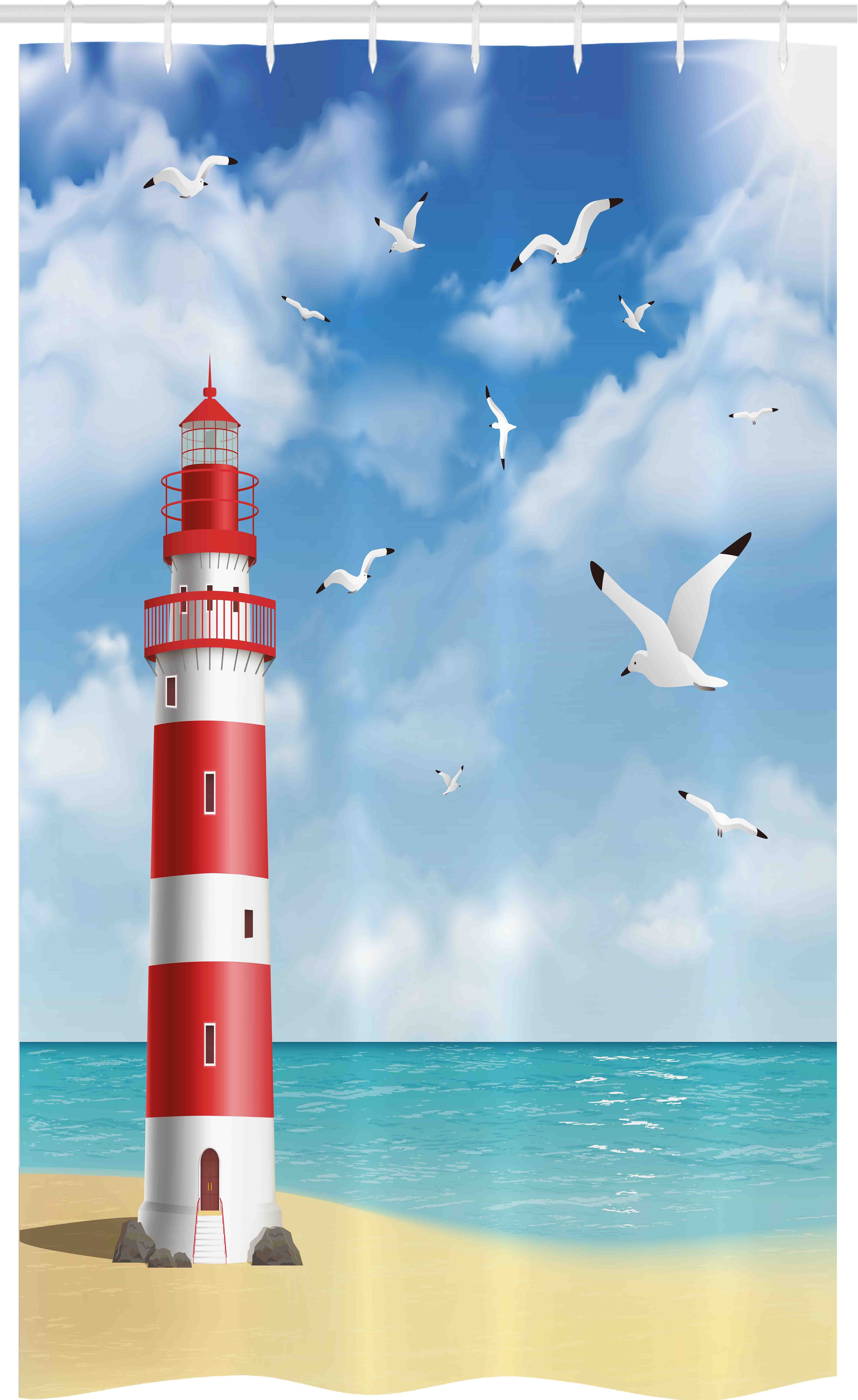 Abakuhaus Duschvorhang Badezimmer Deko Set aus Stoff mit Haken Breite 120 c günstig online kaufen