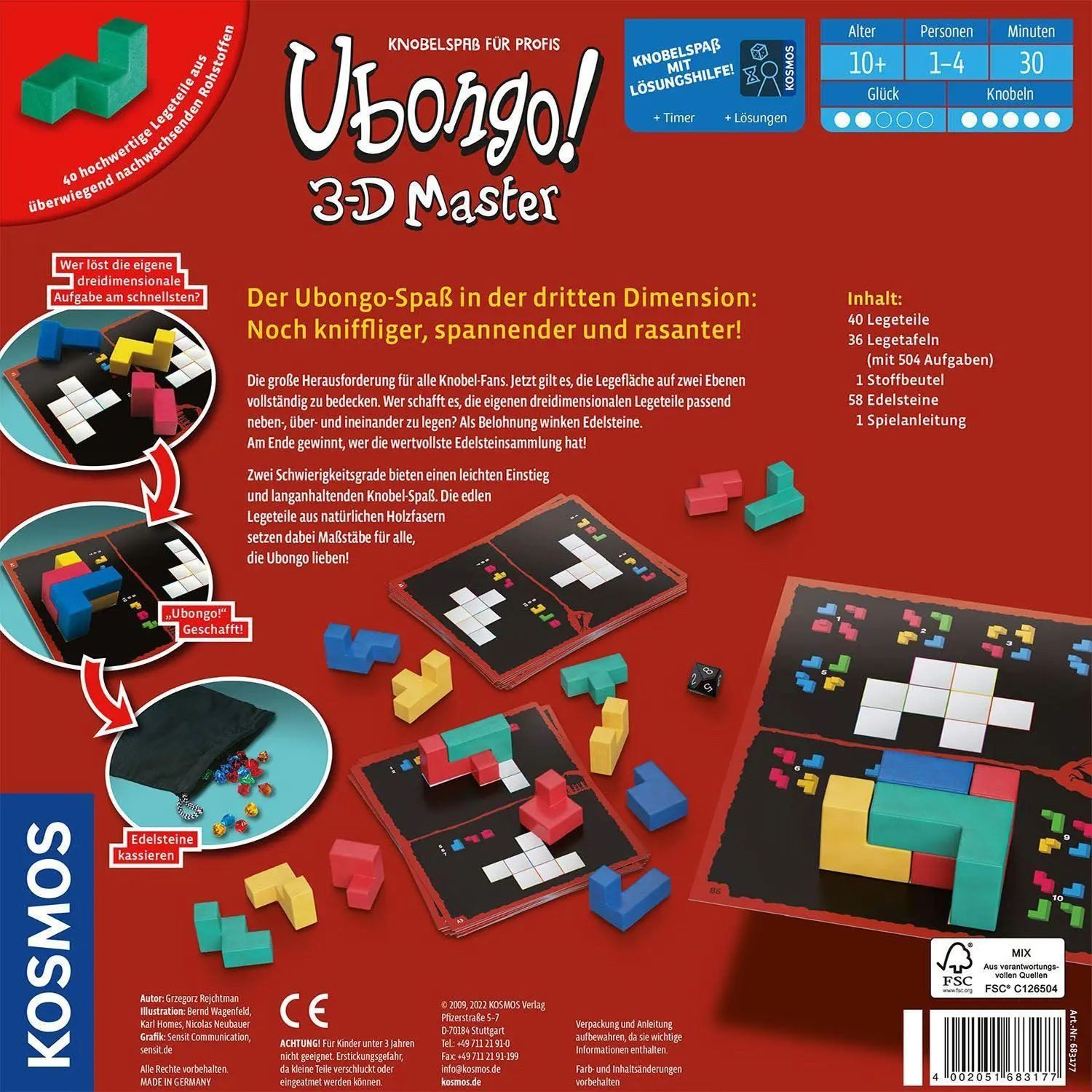 Kosmos Spiel Ubongo 3-D Master