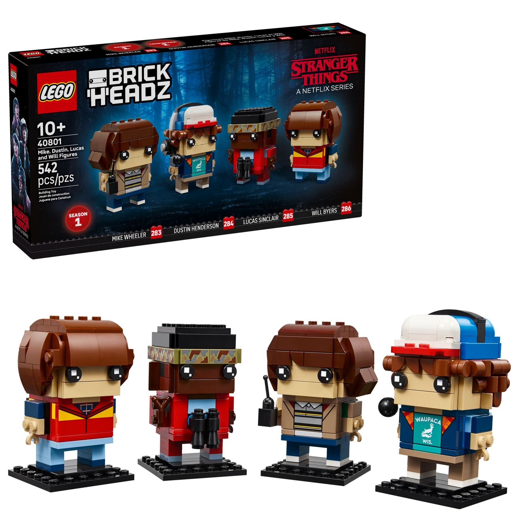 LEGO® LEGO® BrickHeadz 40801 Mike, Dustin, Lucas und Will Figuren Konstrukt günstig online kaufen