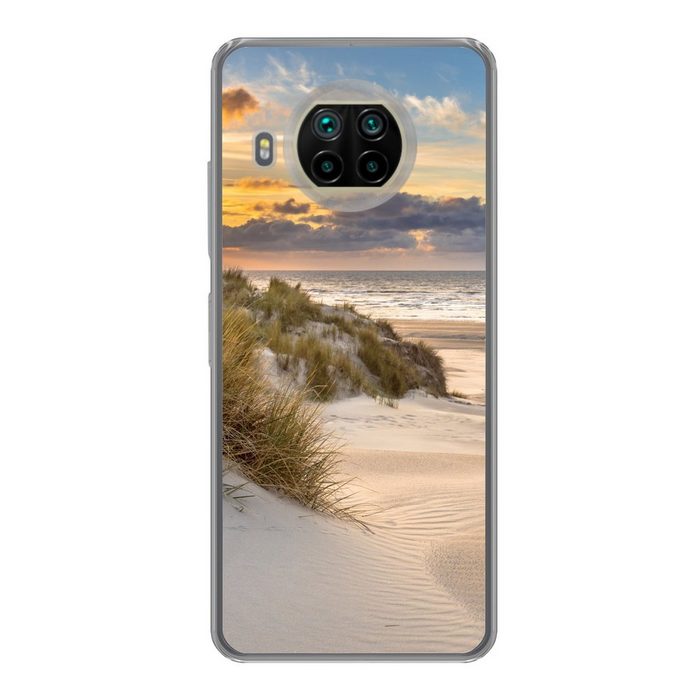 MuchoWow Handyhülle Strand - Düne - Gras - Sonnenuntergang - Meer Phone Case Handyhülle Xiaomi Mi 10T Lite Silikon Schutzhülle