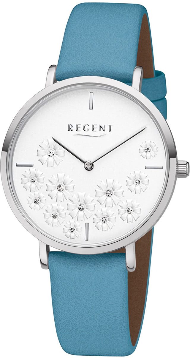 Quarzuhr Regent Damen Uhr BA-592 Leder Armbanduhr