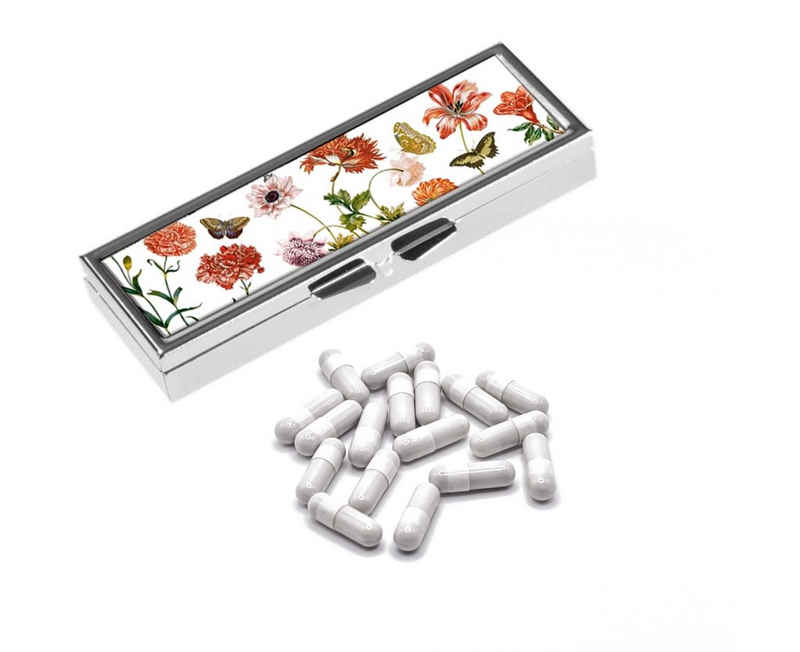MediMuc Pillendose Pillendose für 7 Tage von Fridolin - mit Spiegel - Modellauswahl, Tablettendose, Pillendose, Tabletten Organizer, Tabletten Dose
