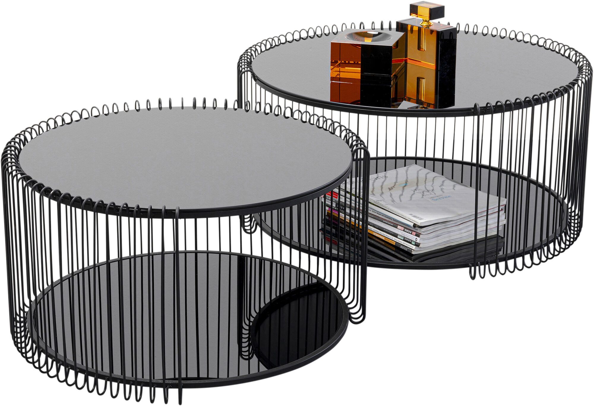 Couchtisch Couchtisch Wire Double Schwarz (2/Set)