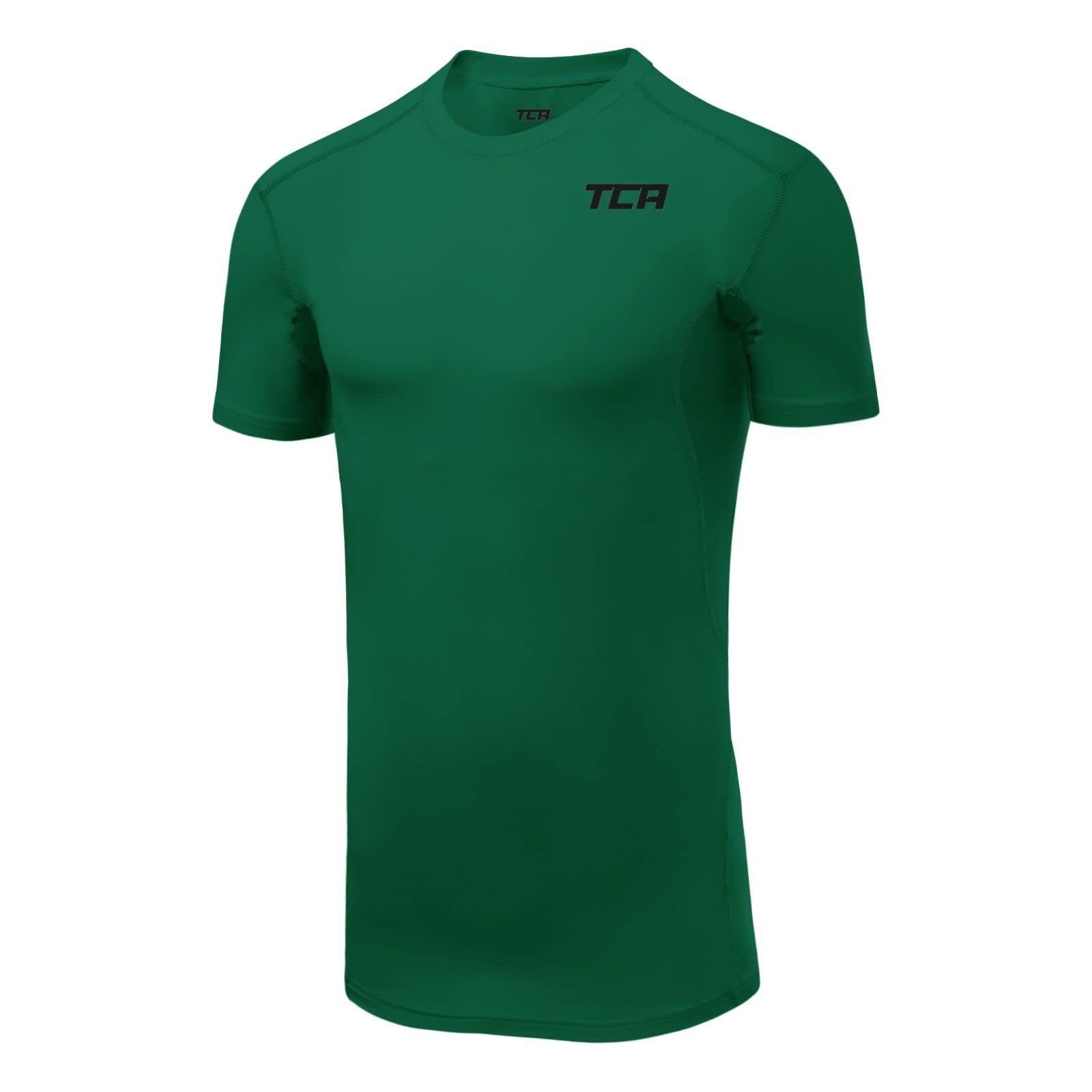 TCA Funktionsunterhemd TCA Herren HyperFusion Sportshirt - Grün, XL | Funktionsunterhemden
