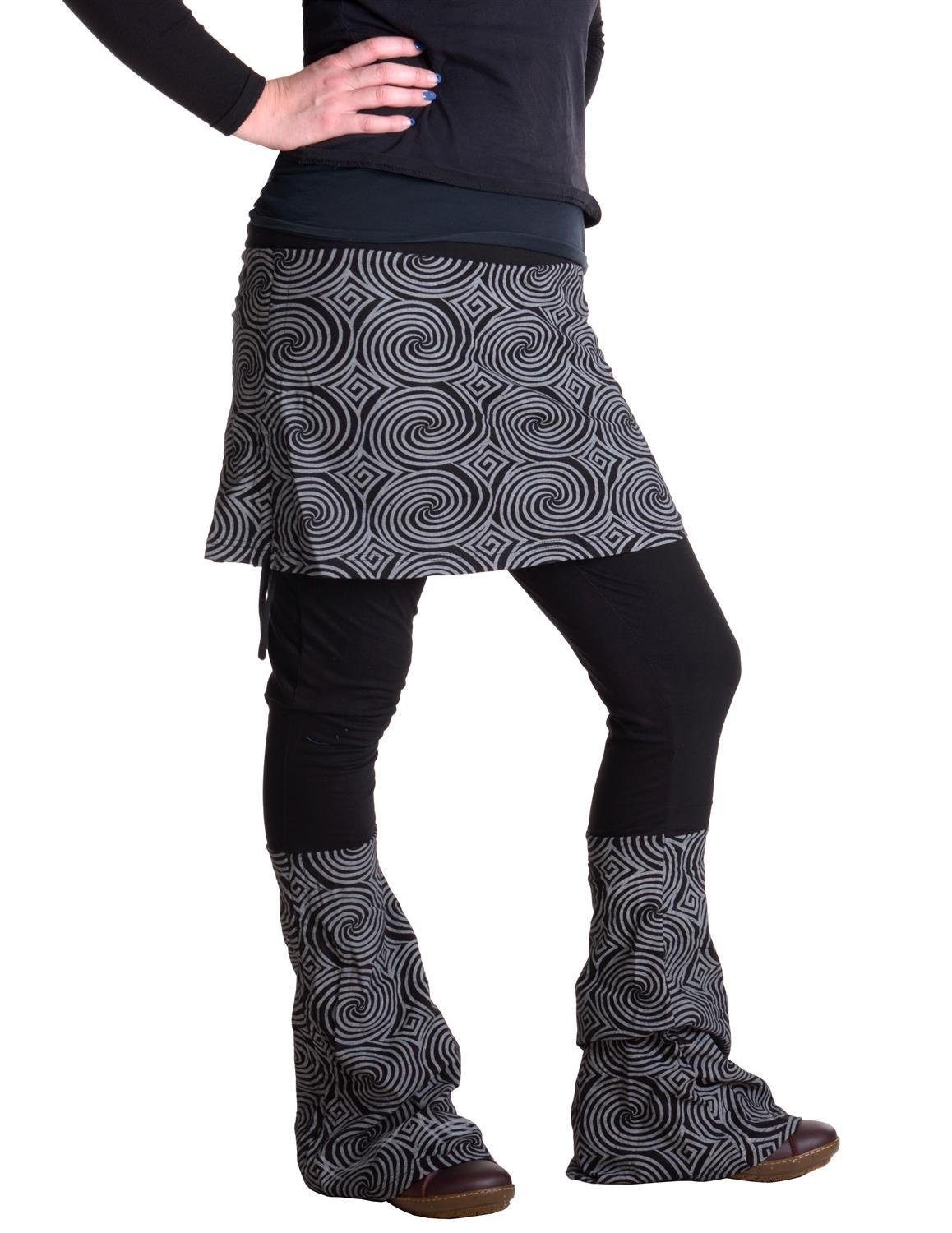 Vishes Hosenrock Rock- Schlag- Hosen Kombination - Lange Größe Goa, Boho, Ethno, Hippie Style