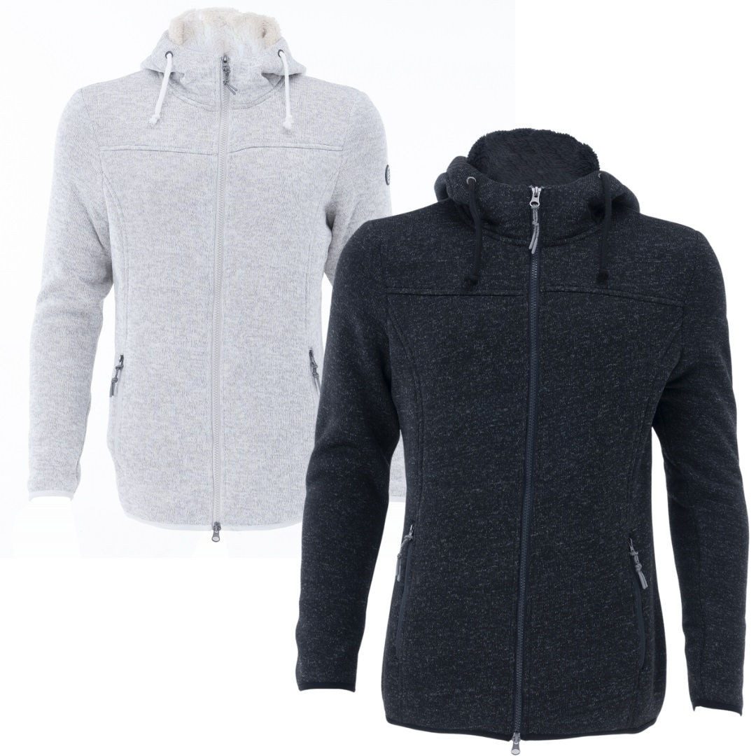 RennerXXL Strickfleecejacke Blue Wave Maike Damen Fleecejacke mit Teddyfutt günstig online kaufen