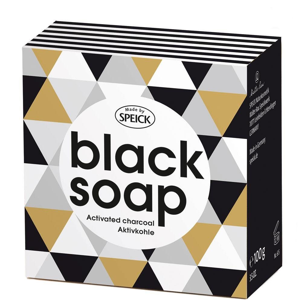 Speick Naturkosmetik GmbH & Co. KG Feste Duschseife Black Soap Aktivkohle, 100 g