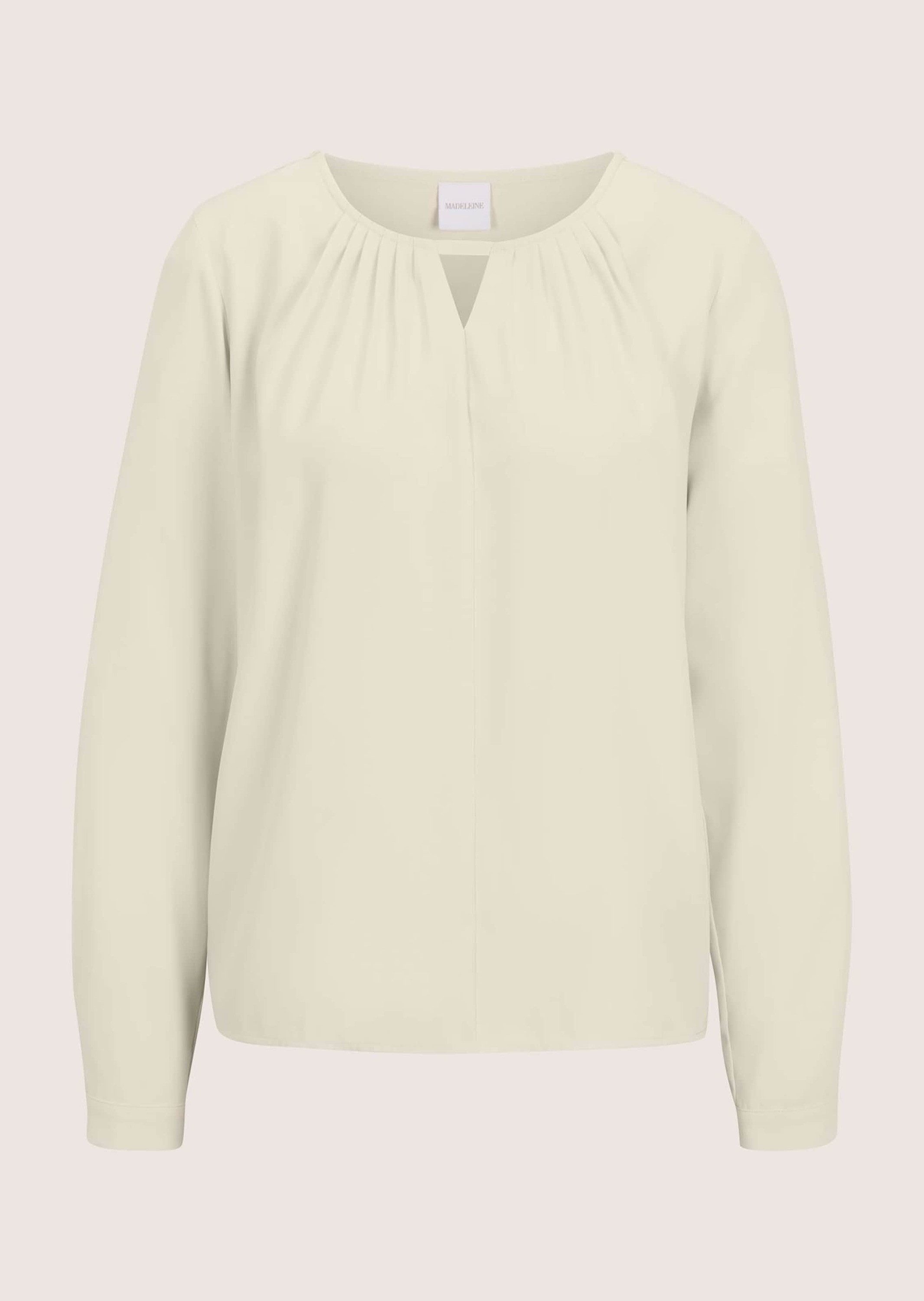 MADELEINE Schlupfbluse Schlupfbluse mit Cut-out und Rundhals Charmanter Schnitt mit lässiger Weite & angenehmer Bewegungsfreiheit – Bild 5 von 5